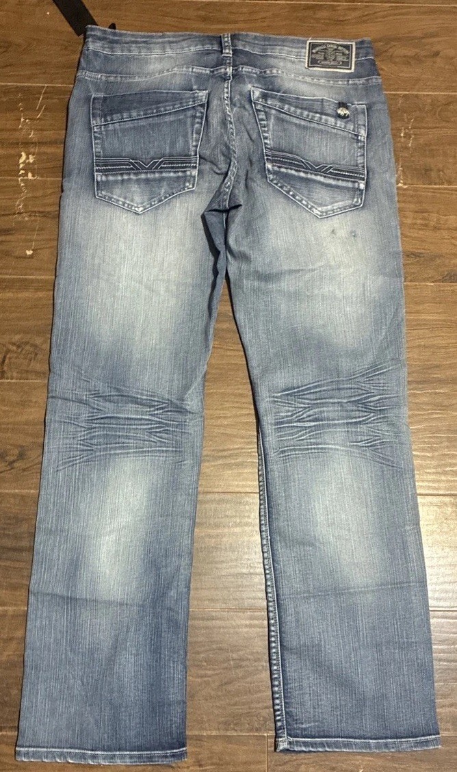 Buffalo David Bitton Driven-X Straight Stretch Blue Jeans Waist 33 Length 32 NWD