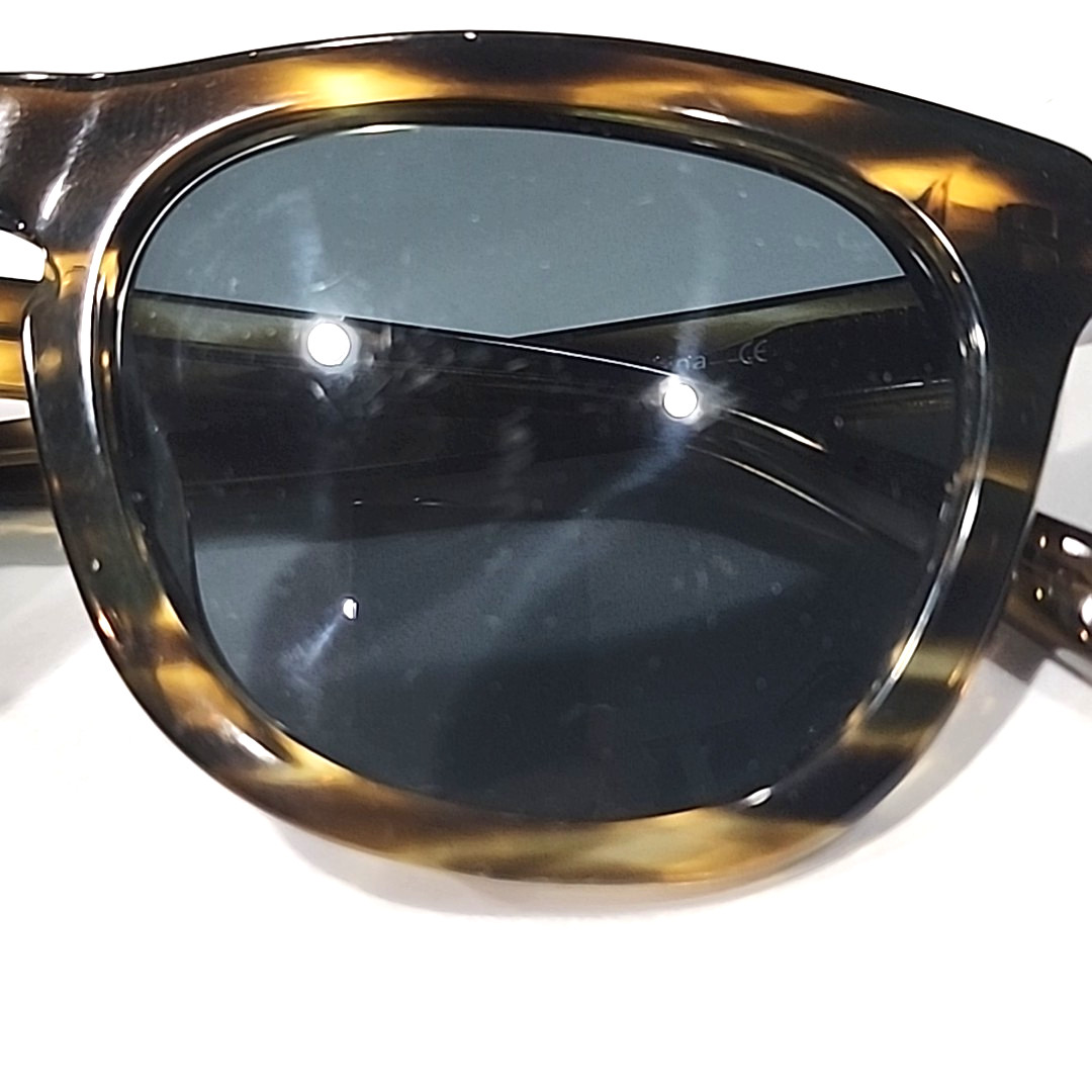 Warby Parker Cliff 241 Brown Gray Oval Sunglasses 52-21-145 One Scratched Lens
