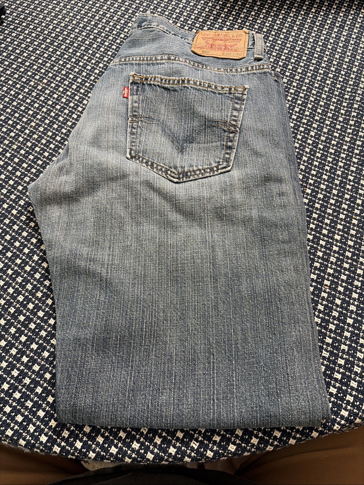 Levi’s Strauss & Co. Men’s Jeans 569 Loose Straight W30 L30 Blue Denim (E)