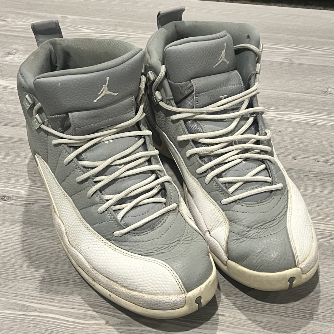 Nike Air Jordan 12 Retro Stealth Grey White 2022 CT8013-015 Men’s Size 13