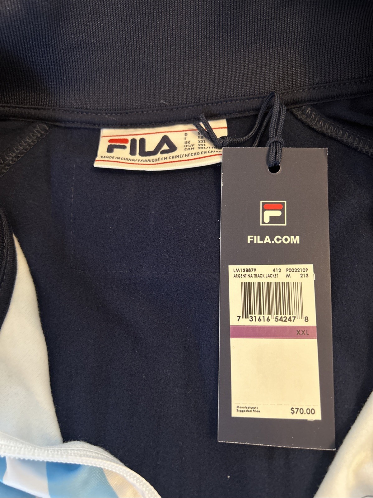NWT Argentina Track Jacket Size XXL