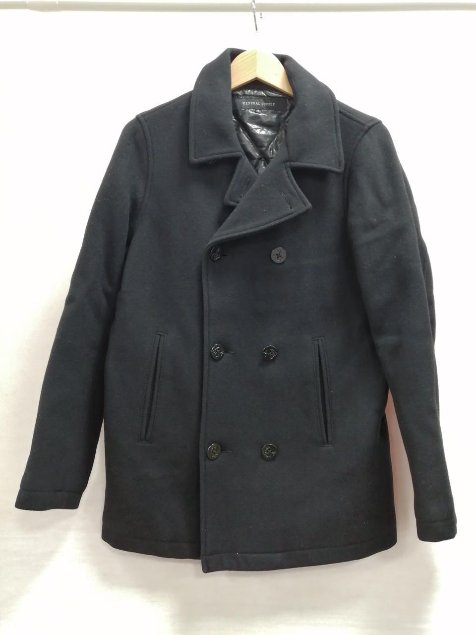 Ships GENERAL SUPPLY P COAT BLKS Used