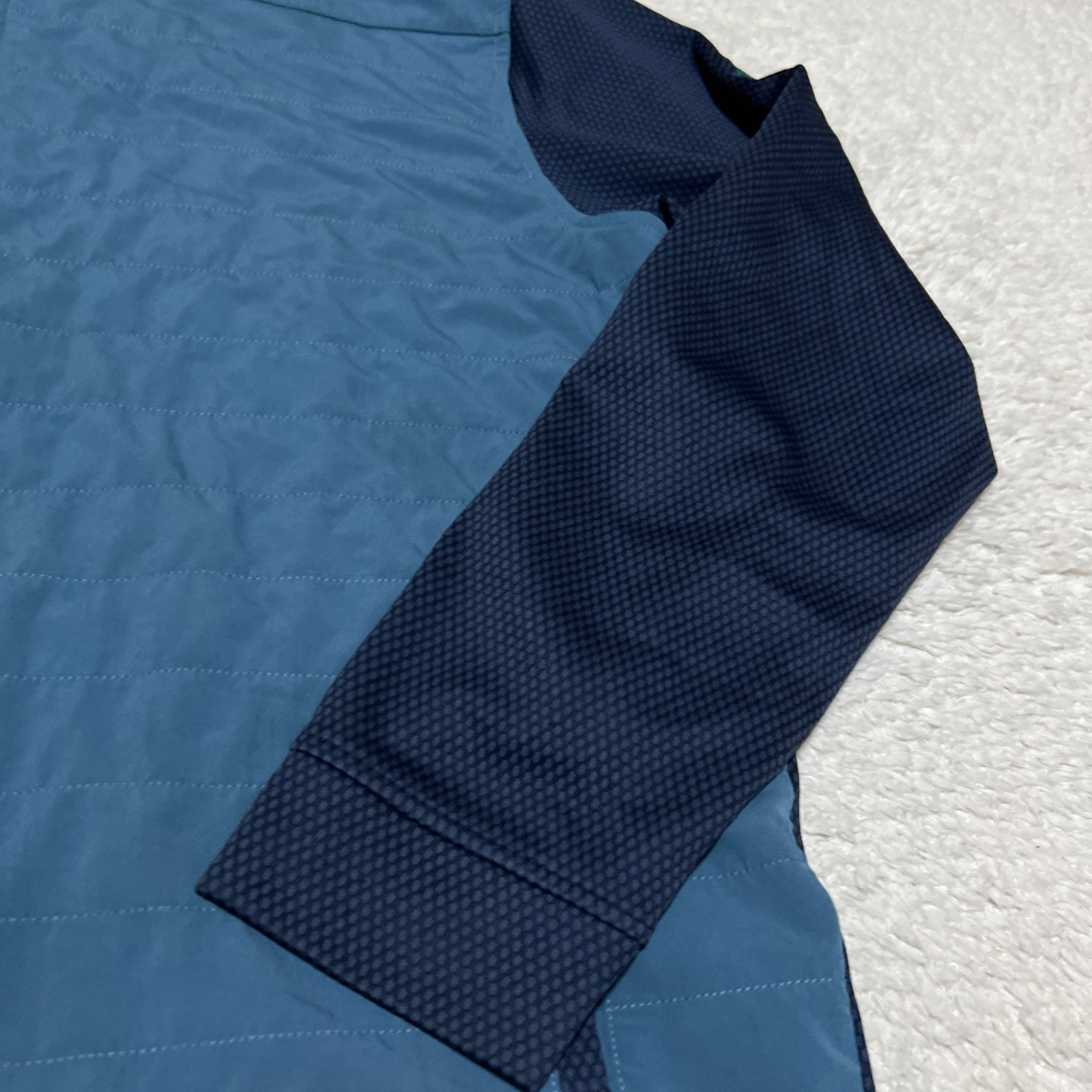 Footjoy Jacket Mens Extra Large Blue Thermo Series Hybrid Quilted Full Zip Golf