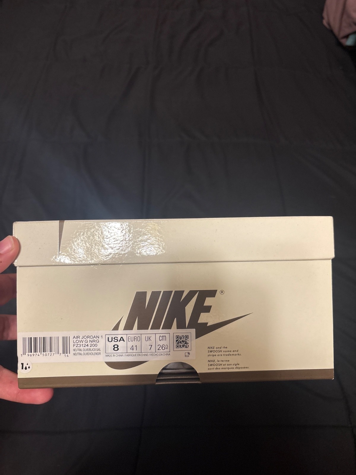 Size 8 – Jordan 1 Low Golf x Travis Scott Neutral Olive