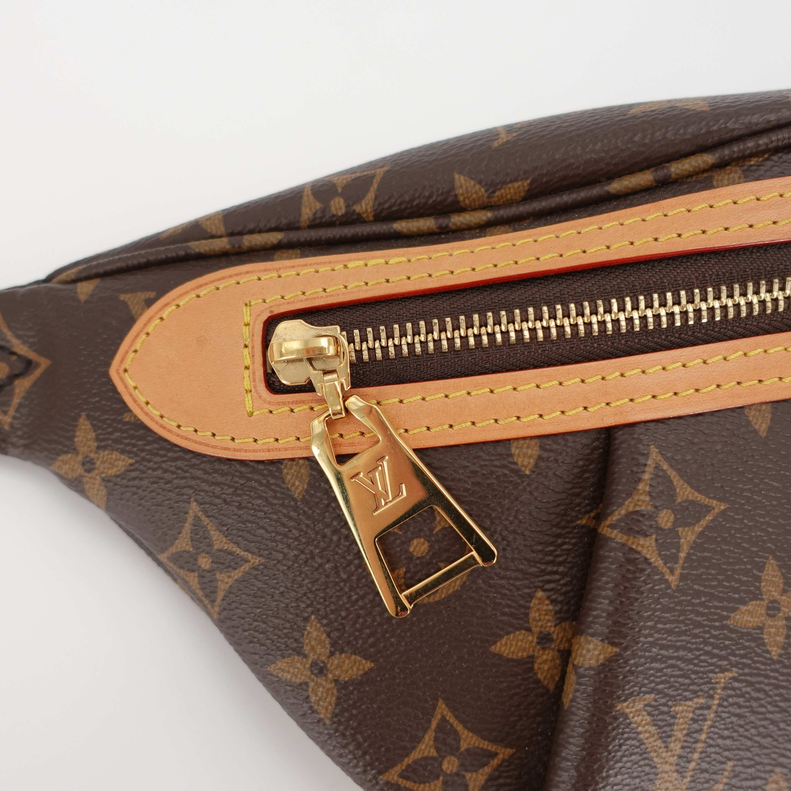 Louis Vuitton High Rise Brown Monogram Canvas Bumbag Waist Shoulder Belt Bag