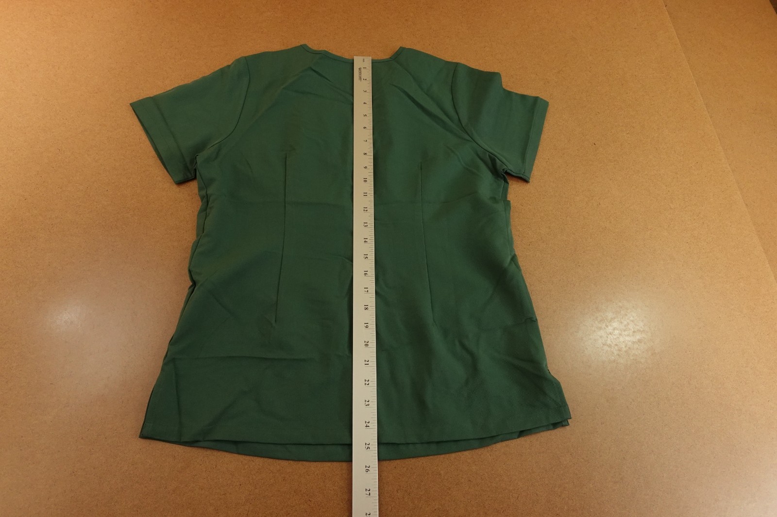 Mandala Womens Small Midnight Green Short Sleeve 1 Pocket V Neck Scrub Top NWT