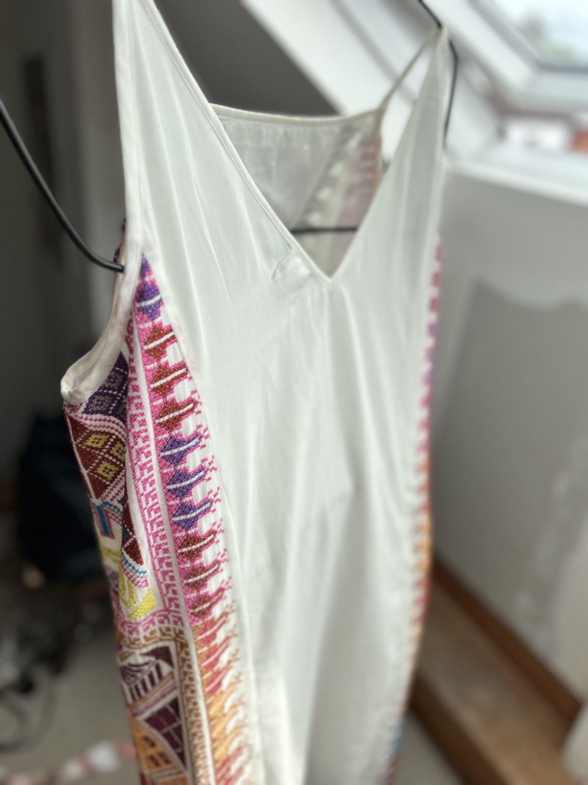Aztec Print Slip Dress MBoho Patchwork maxi dress