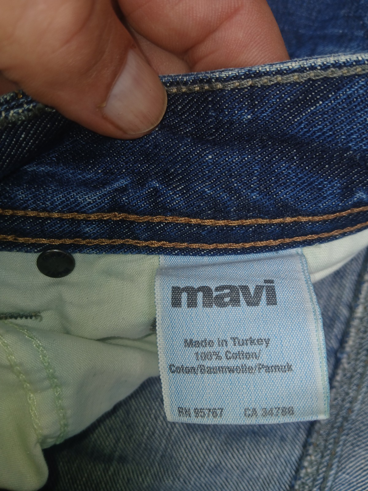 Mavi Marco Mens Midrise Straight Leg Jeans 34 × 32