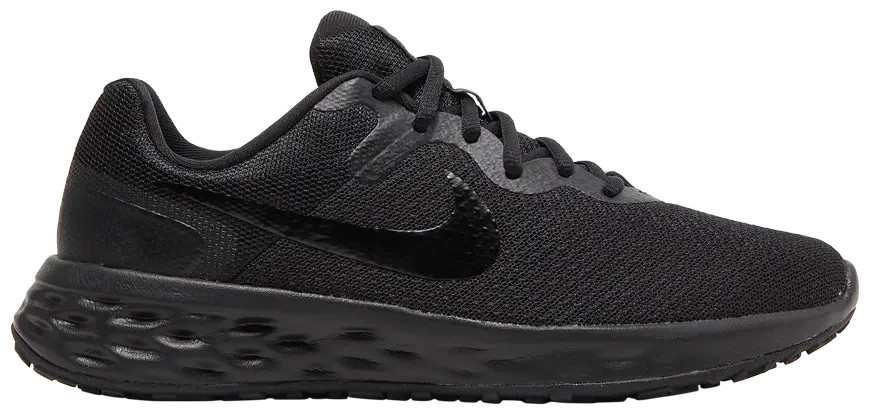 Size 6.5- Nike Revolution 6 Next Nature Triple Black Women