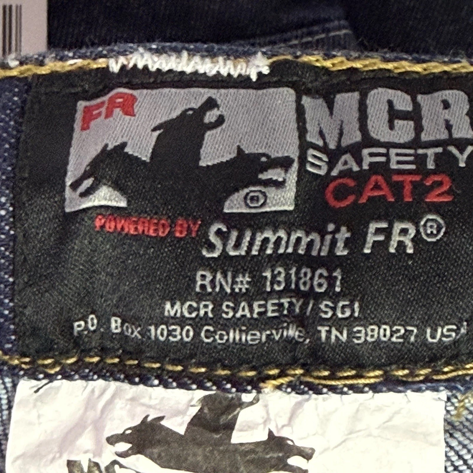 Lot of 2 MCR Safety P2D3034 FR Jeans 30U Straight Leg CAT 2 New
