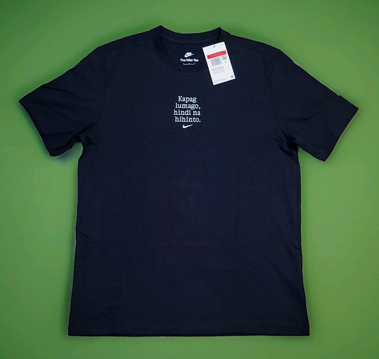 Alex Eala Nike Tee Men’s L Black White Text Bloom By You BGC 🇵🇭 exclusives