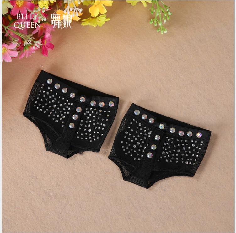1 Pair Half Shoes Dance Paws Pad Foot Thongs, Rhinestone Ballet Dance Toe Pad
