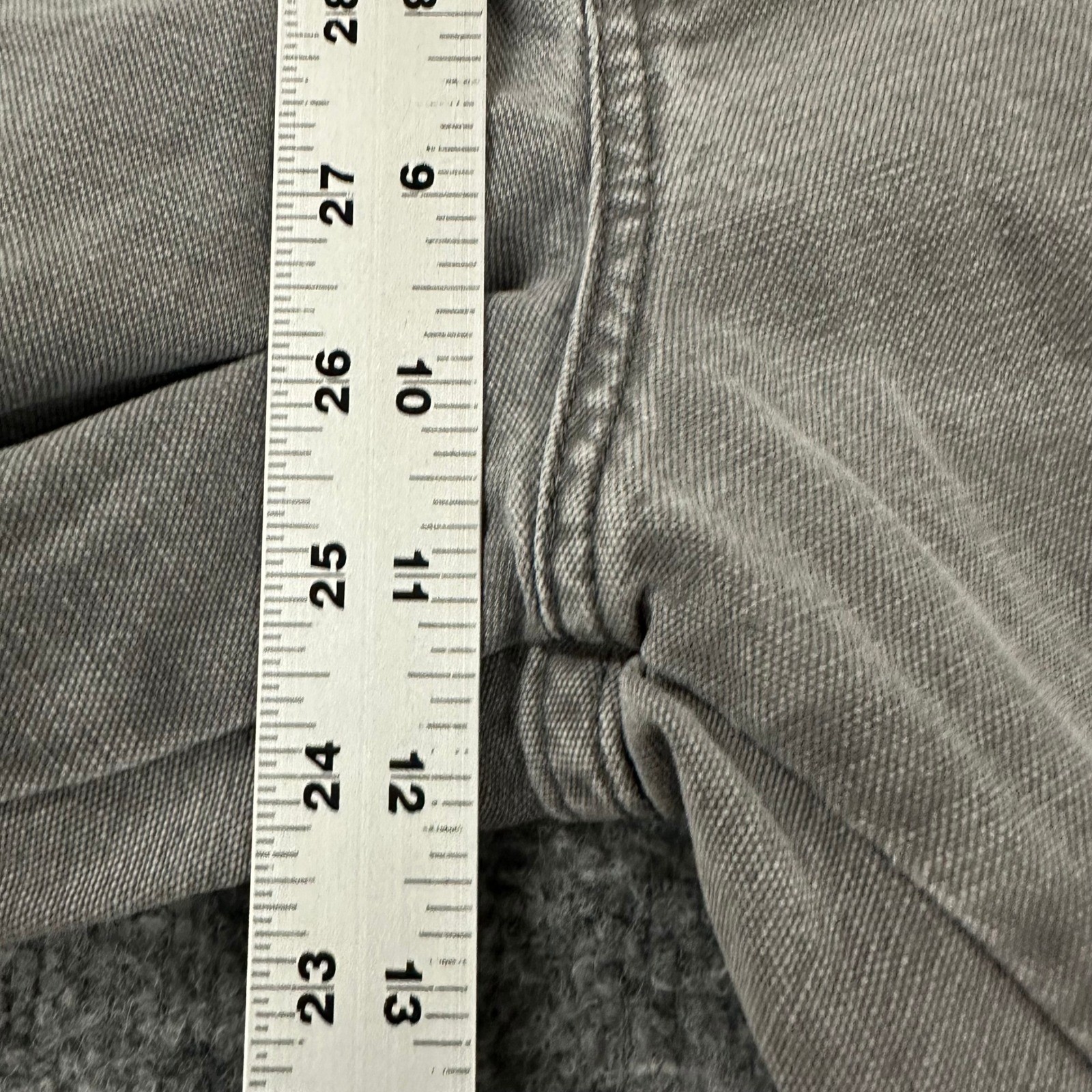 Dickies Carpenter Pants Mens Size 34 Gray Cotton Relaxed Fit Distressed Stained