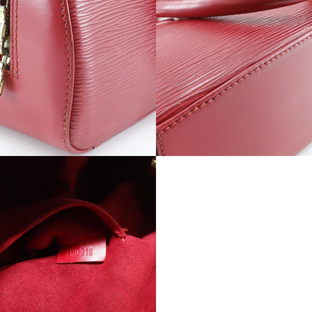 LOUIS VUITTON Jasmin Handbag M52087 Castilian red Red Epi Leather Women