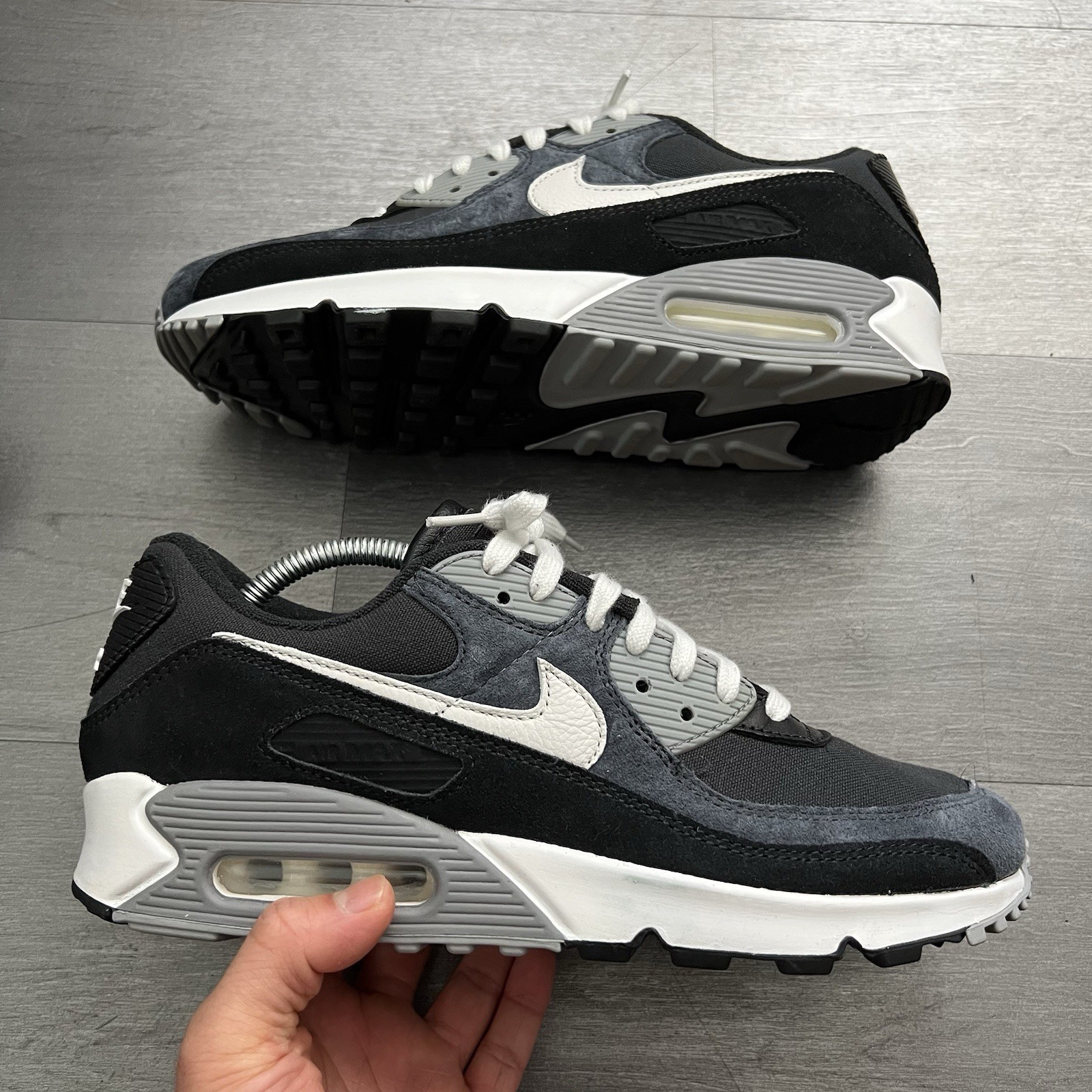 Nike Air Max 90 Premium PRM Off-Noir Men’s Size 9.5 Black Gray White DA1641-003