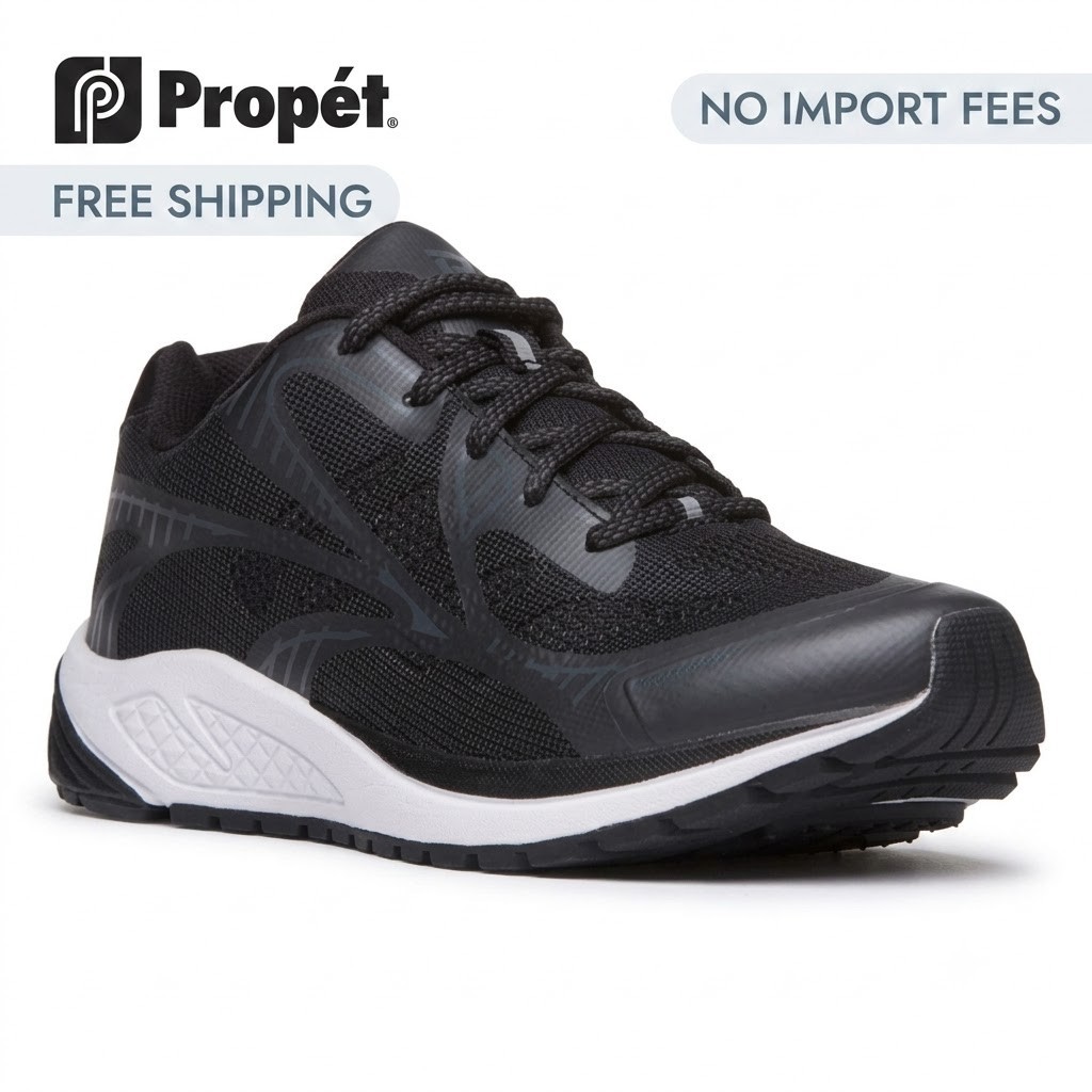 Free Shipping AU Propet Men’s One LT Shoes US Size Black/Grey NO IMPORT FEE