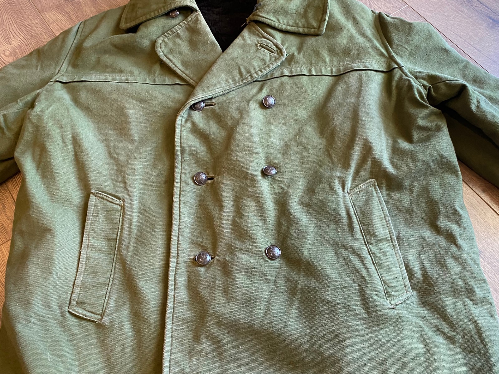 ALBANIA OFFICER HEAVY WINTER JACKET FRONTIER COAT TUNIC COMMUNIST ERA #63