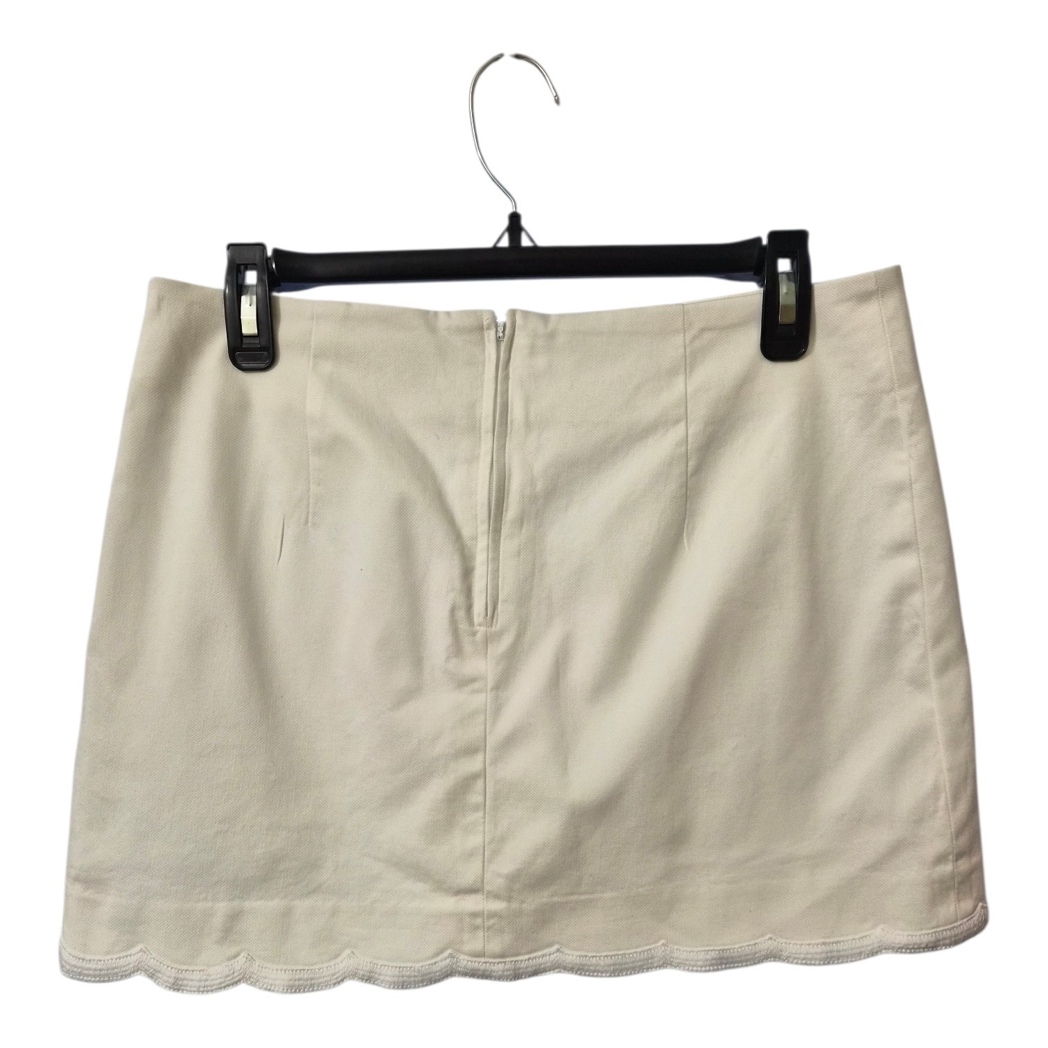 Lilly Pulitzer Michelina Mini Skort White Scallop Trim Golf Tennis Size 6