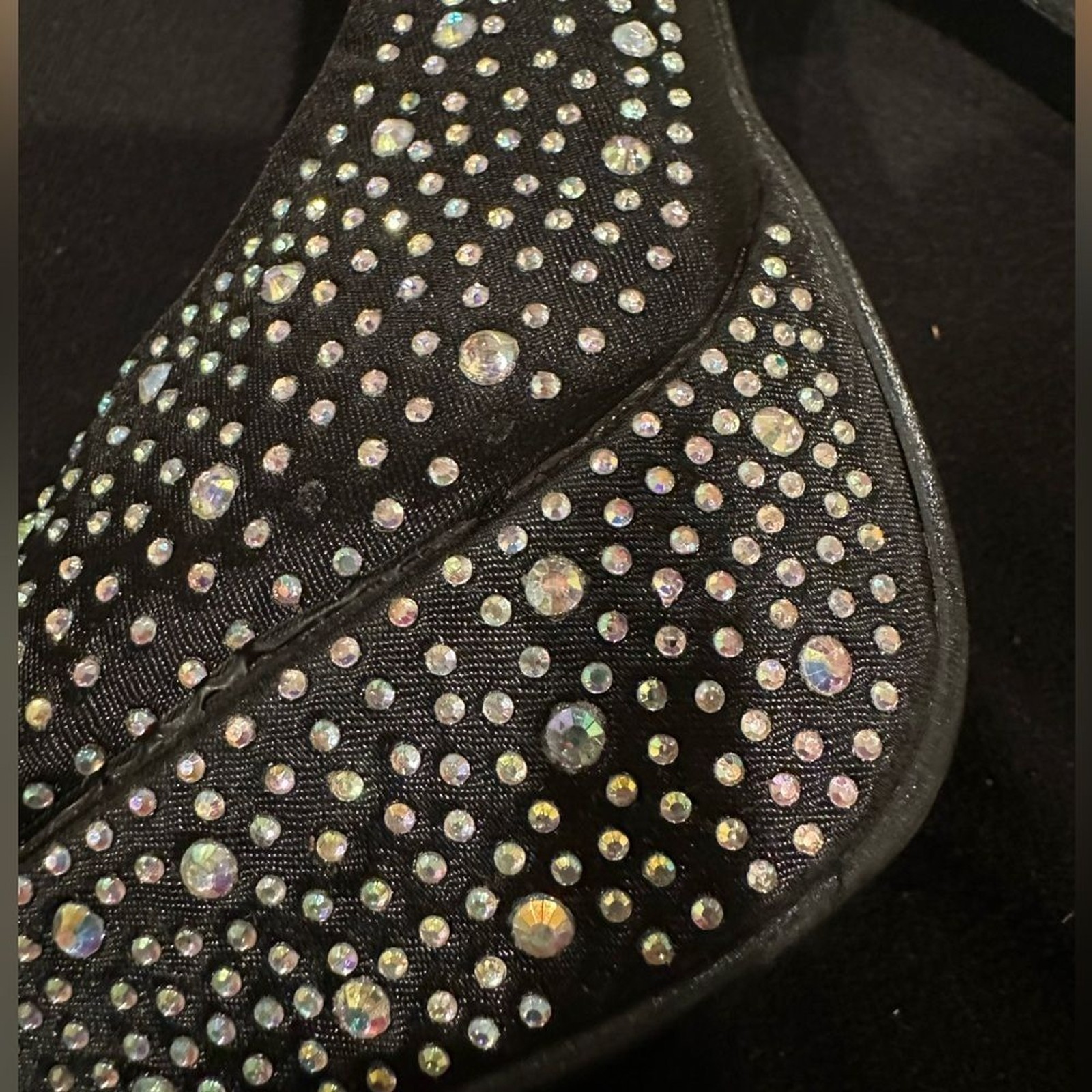 DELICACY DELUXY PLATFORM STILETTO BLING SHOES 6.5