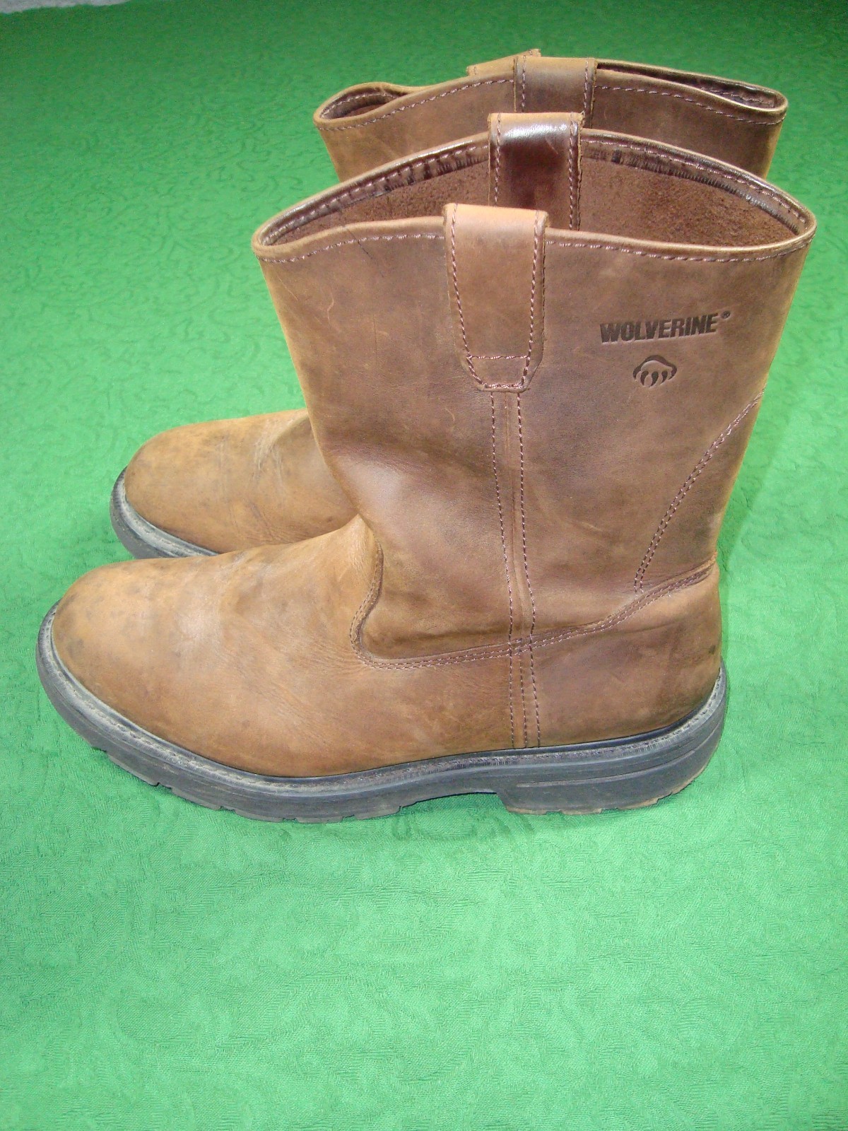Wolverine Wellington Work Boots Mens Size 13 M Brown Leather Pull On W04727