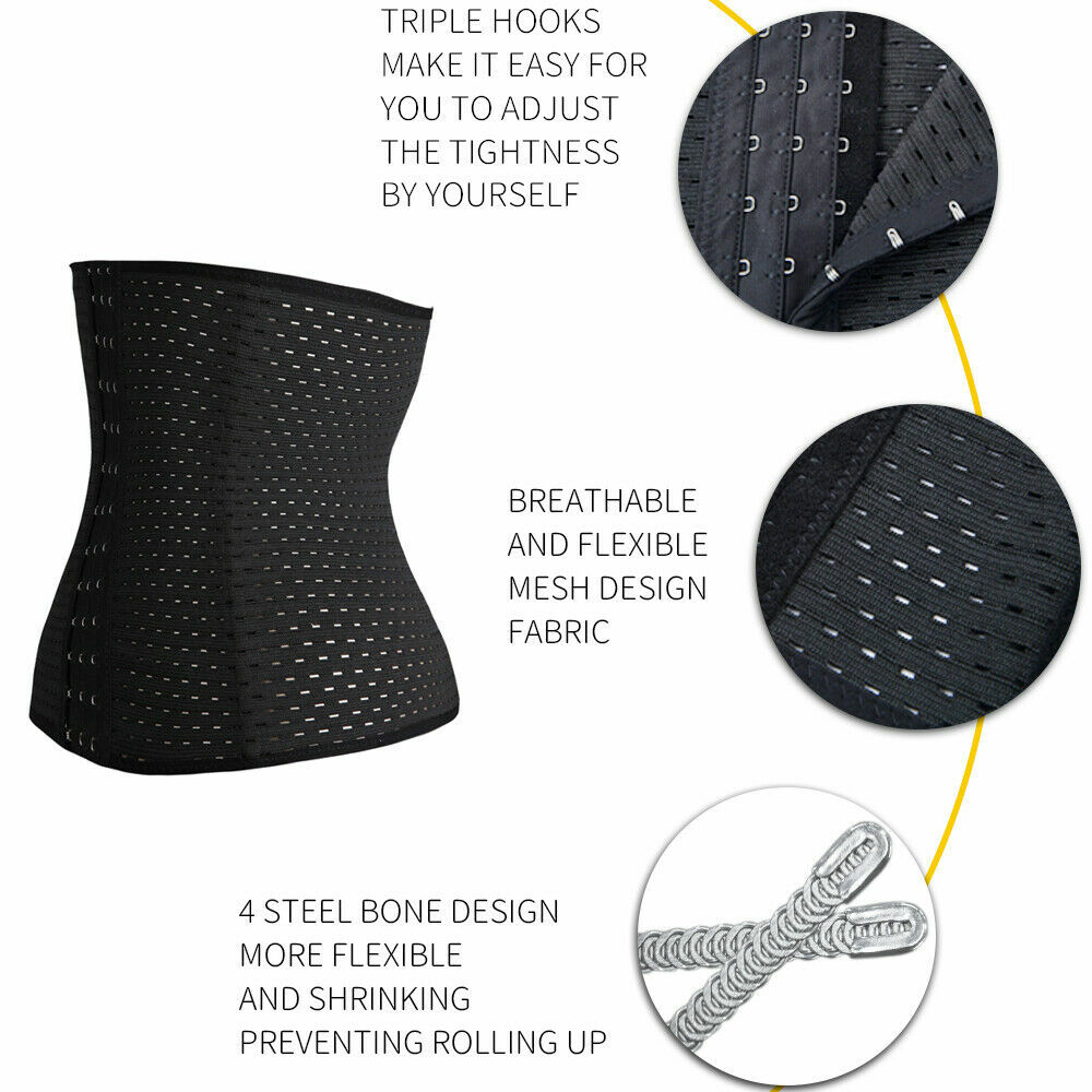 Corset Waist Trainer Training Shaper Body Shapewear Underbust Cincher Tummy Belt