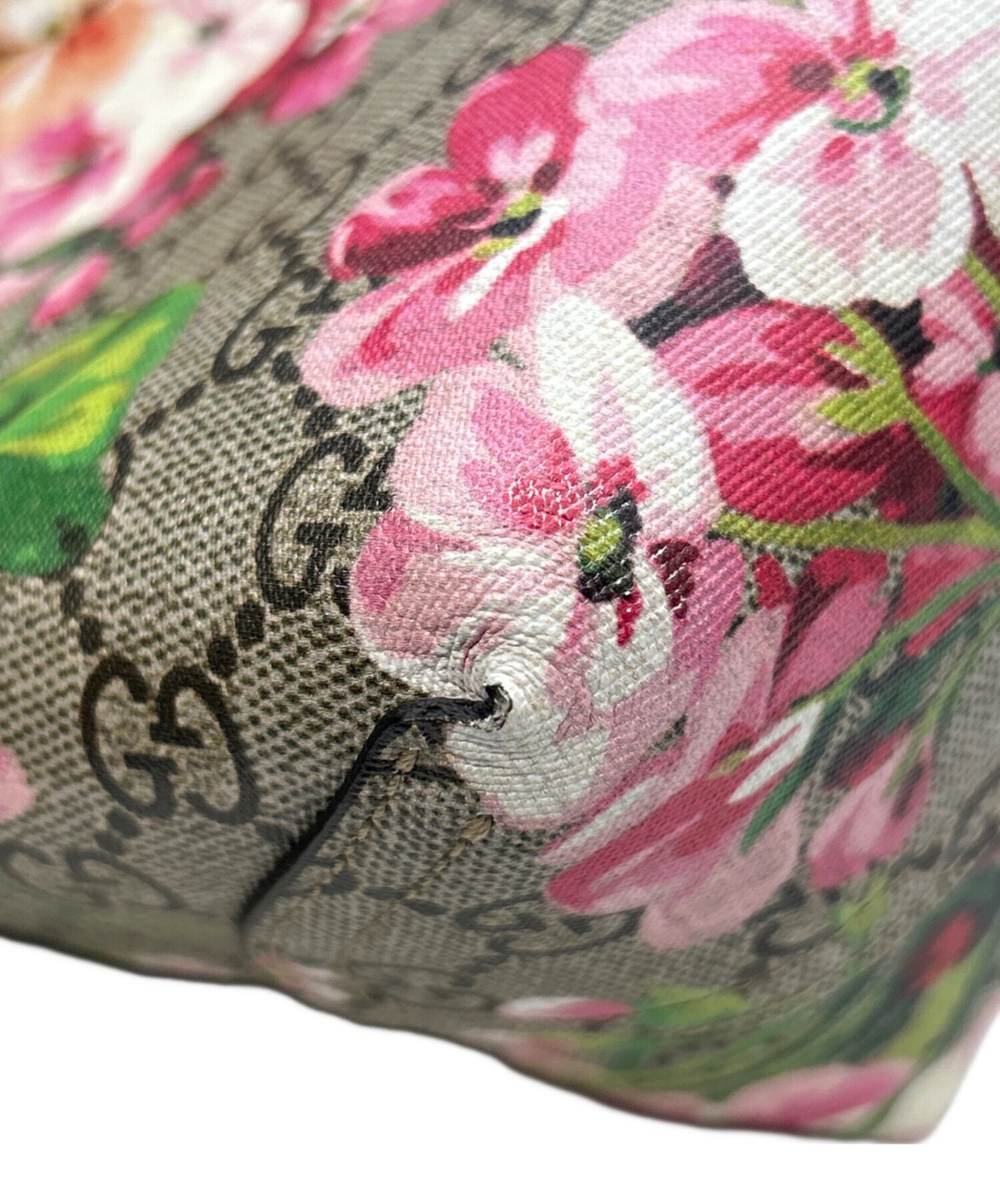 Gucci GG Blooms Reversible Tote Bag Beige Red Women’s Pre-owned Italy 372613