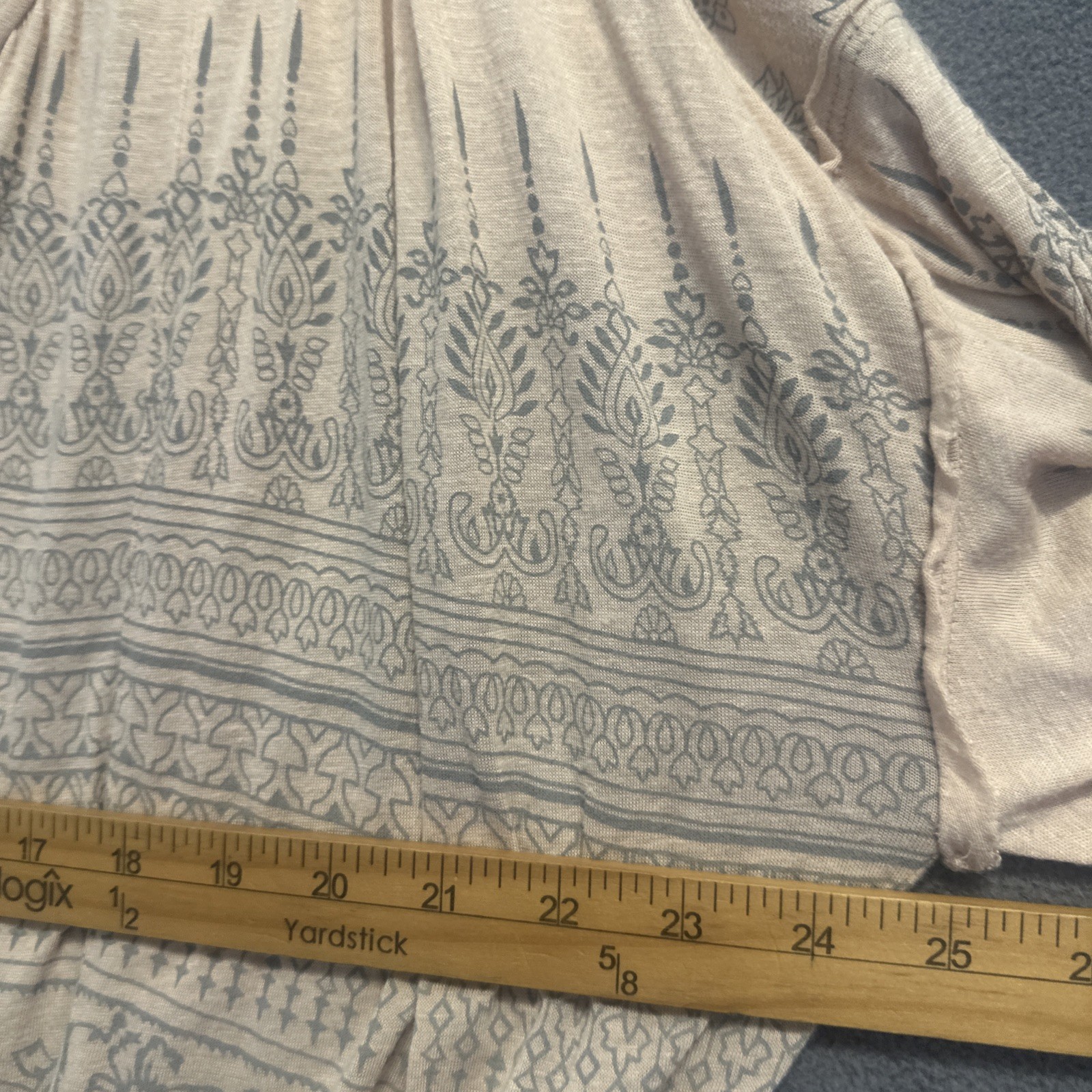 Free People Weekend Warrior Tie Waist Open Back Top Size S Hippie Boho Festival