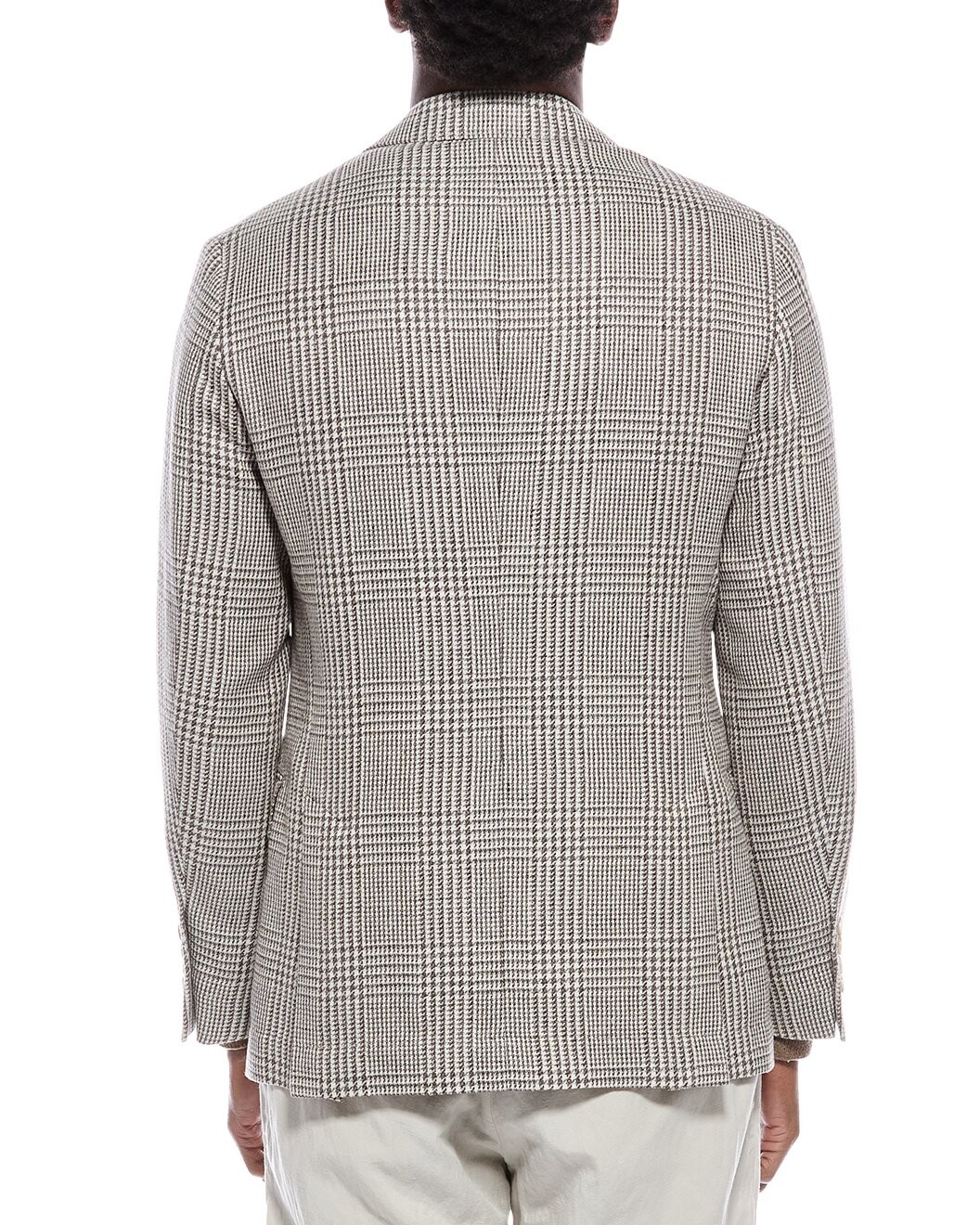 BRUNELLO CUCINELLI MEN’S PLAID DECONSTRUCTED BLAZER MSRP $5395