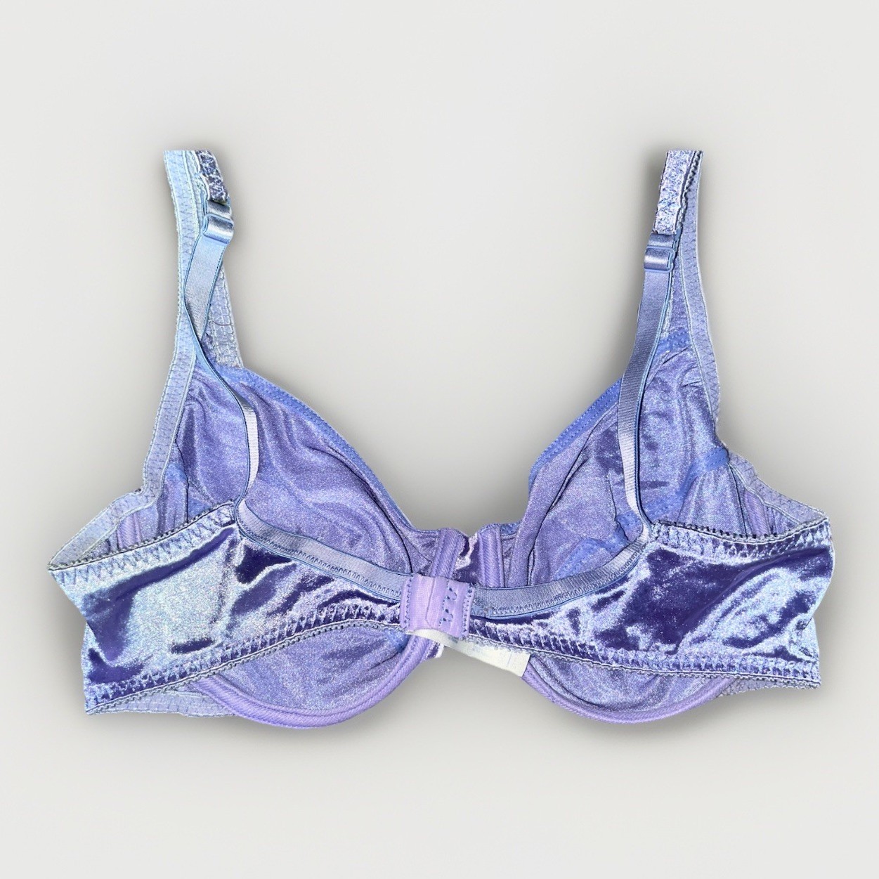 Vassarette Light Purple Silk Bra Size 38C Vintage Style 75-144