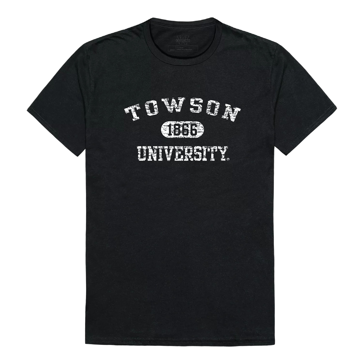 Towson University Tigers TU NCAA Distressed Arch College Tee T Shirt