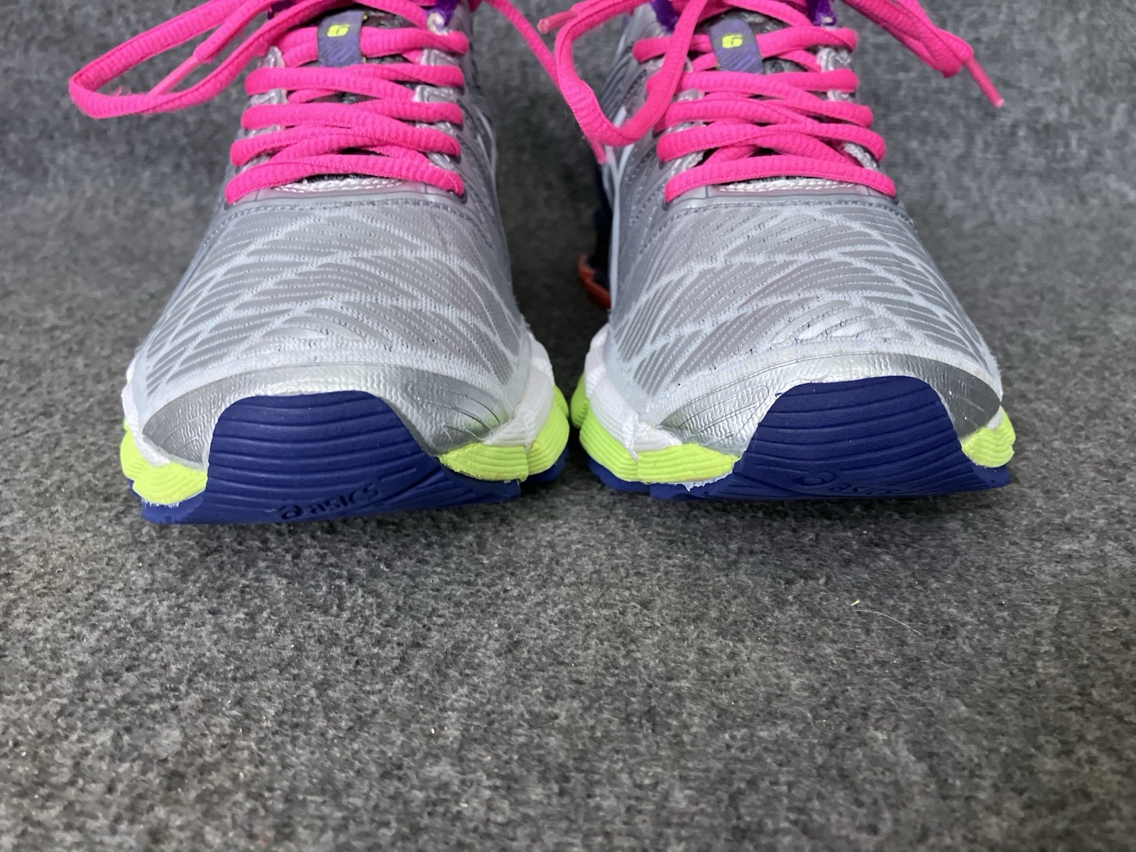 Asics Gel Kinsei 5 Womens 7.5 Silver Multicolor Y2K Trainer Shoes Sneakers T3E9J