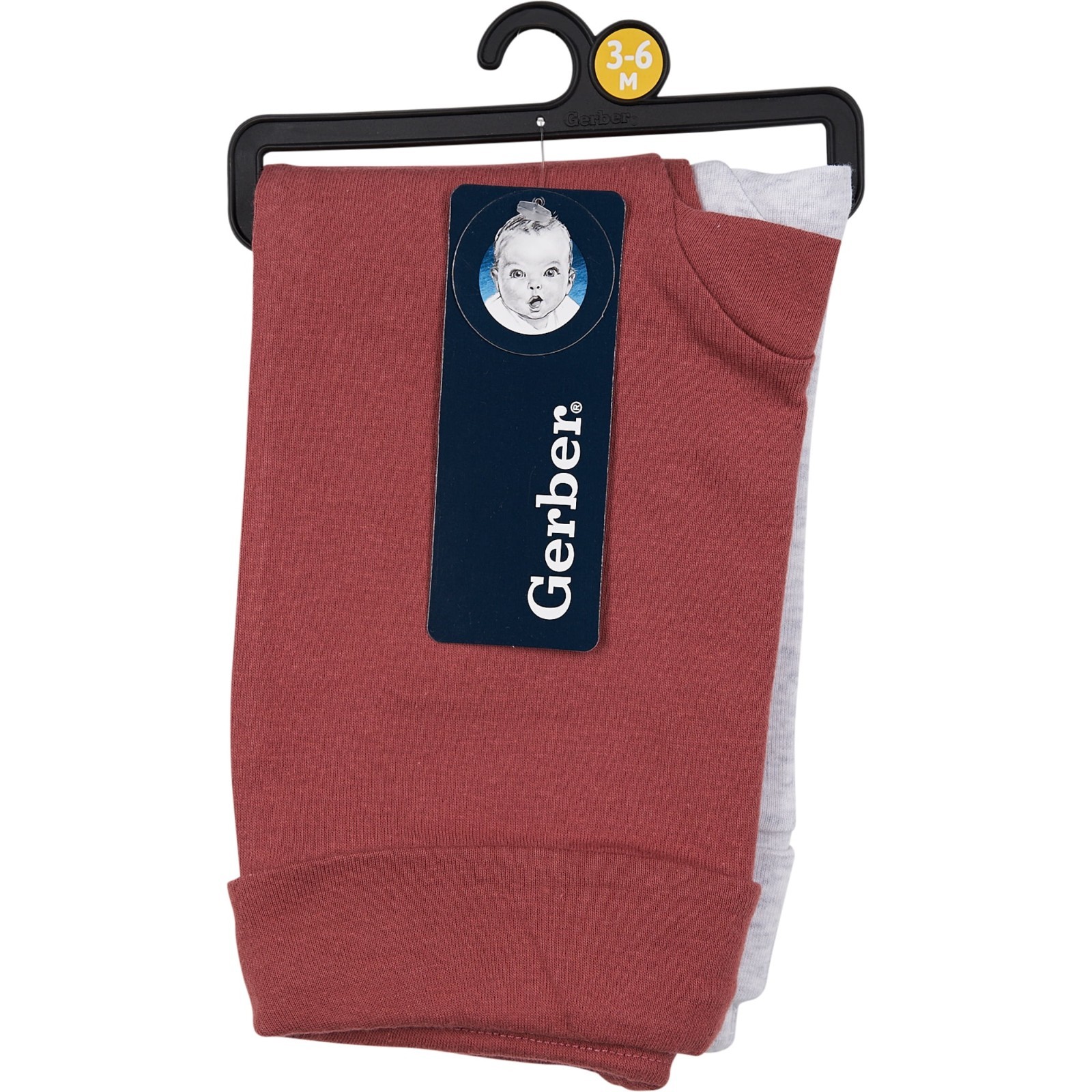 Gerber Gender Neutral Pants, 2-Pack, Size Newborn – Brown & Gray