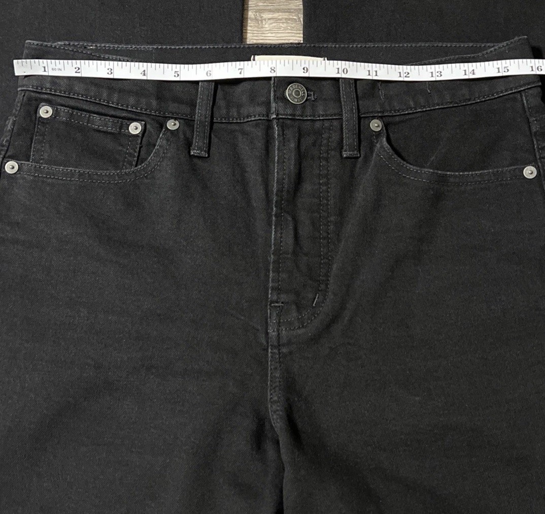 Madewell The Perfect Vintage Flare High Waisted Black Jeans SZ 28 (32×31)