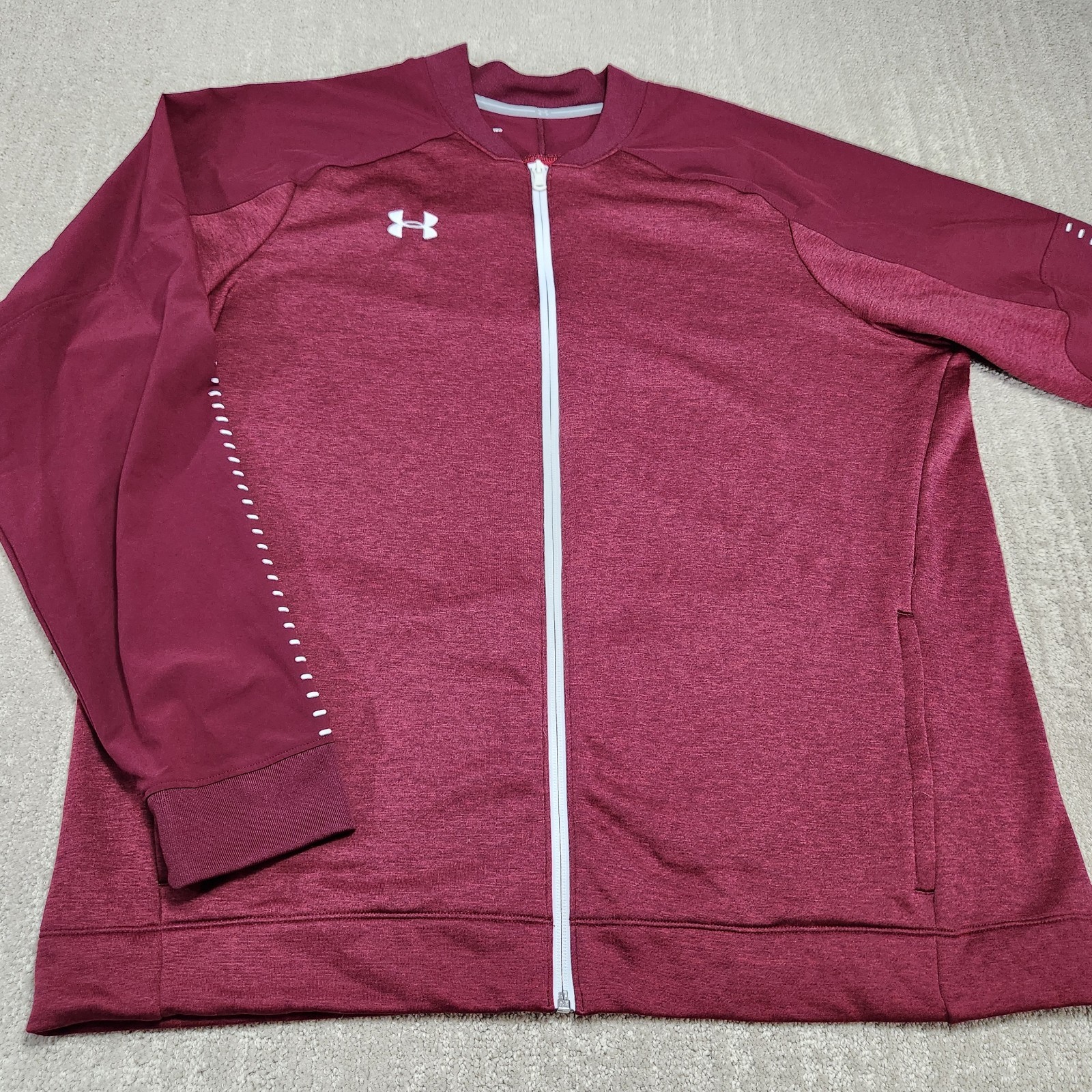 Under Armour Sweatshirt Men 2XL Qualifer Hybird Warm Up Jacket Coach Baseball