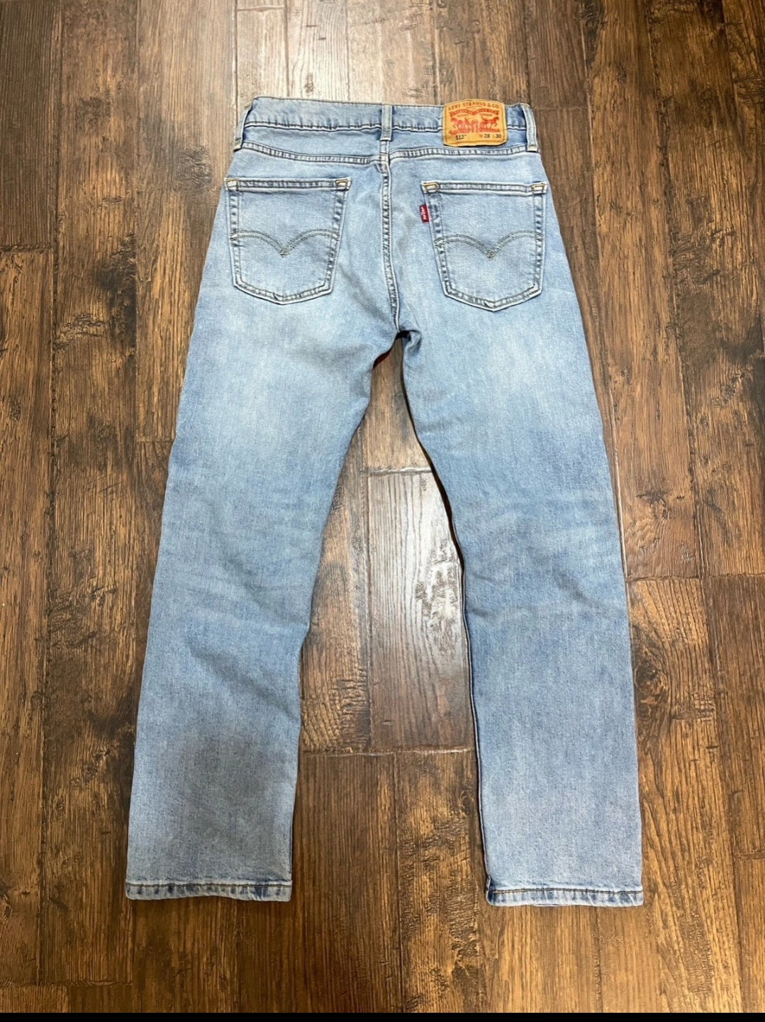 Levi’s 513 Slim Straight Jeans 28×30 Light Wash Men’s Denim