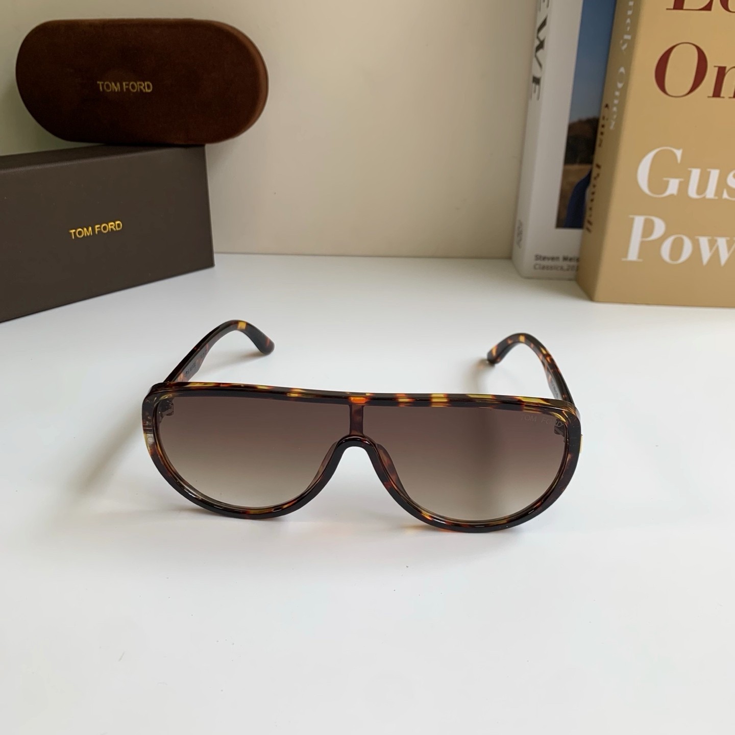 Gucci GG1142S Metal Sunglasses Gold Frame Purple Gradient Lens 56-19-145