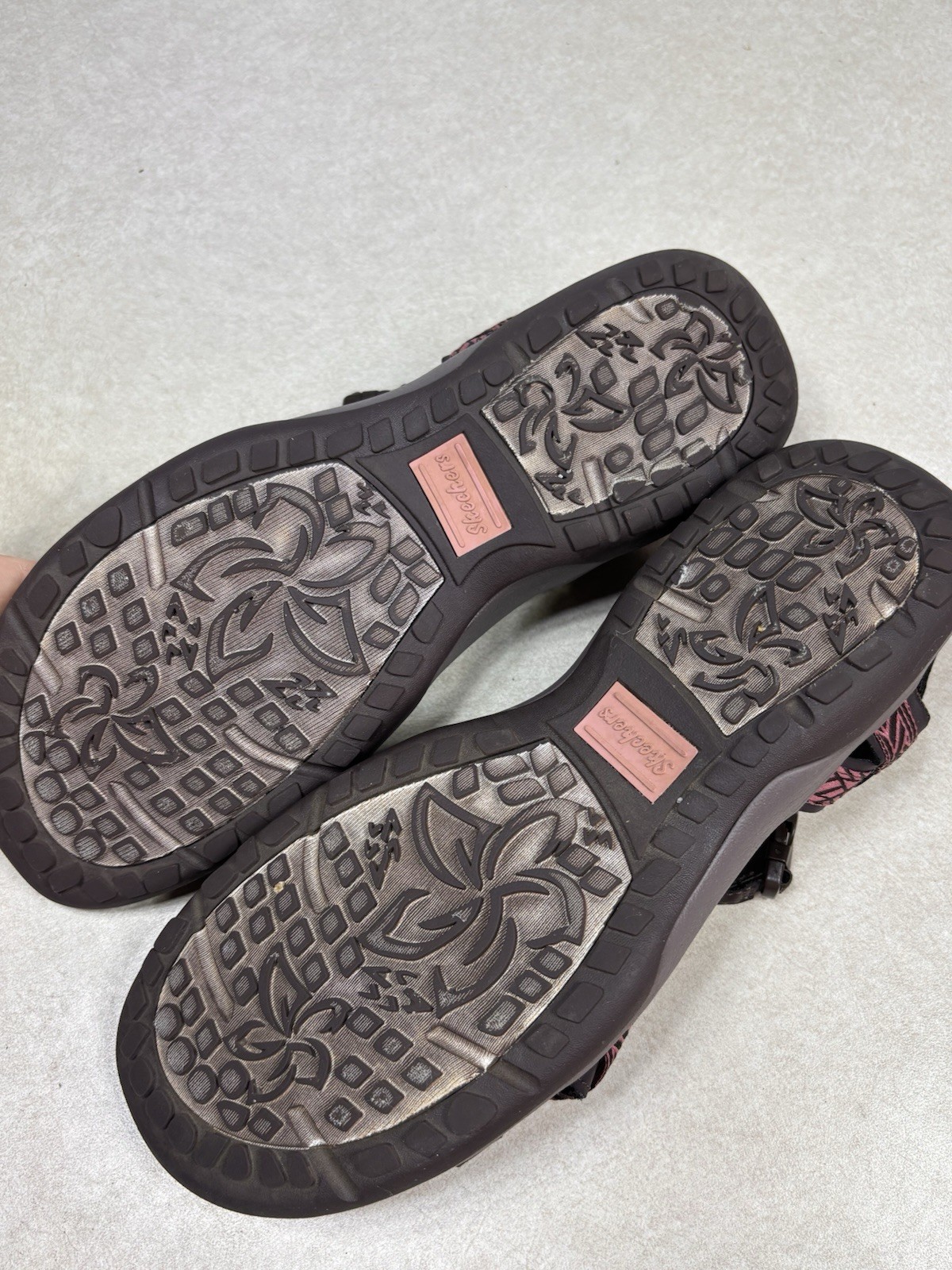 Skechers Reggae Slim – Vacay Sandals Thin Strappy Buckle Slides Women’s Sz 9.5