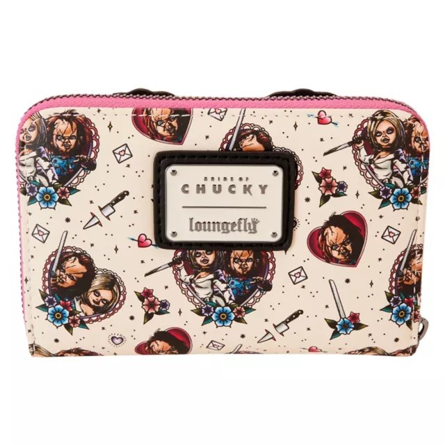 BRAND NEW SEALED Loungefly Chucky and Tiffany Heart Zip Wallet – Bride of chucky