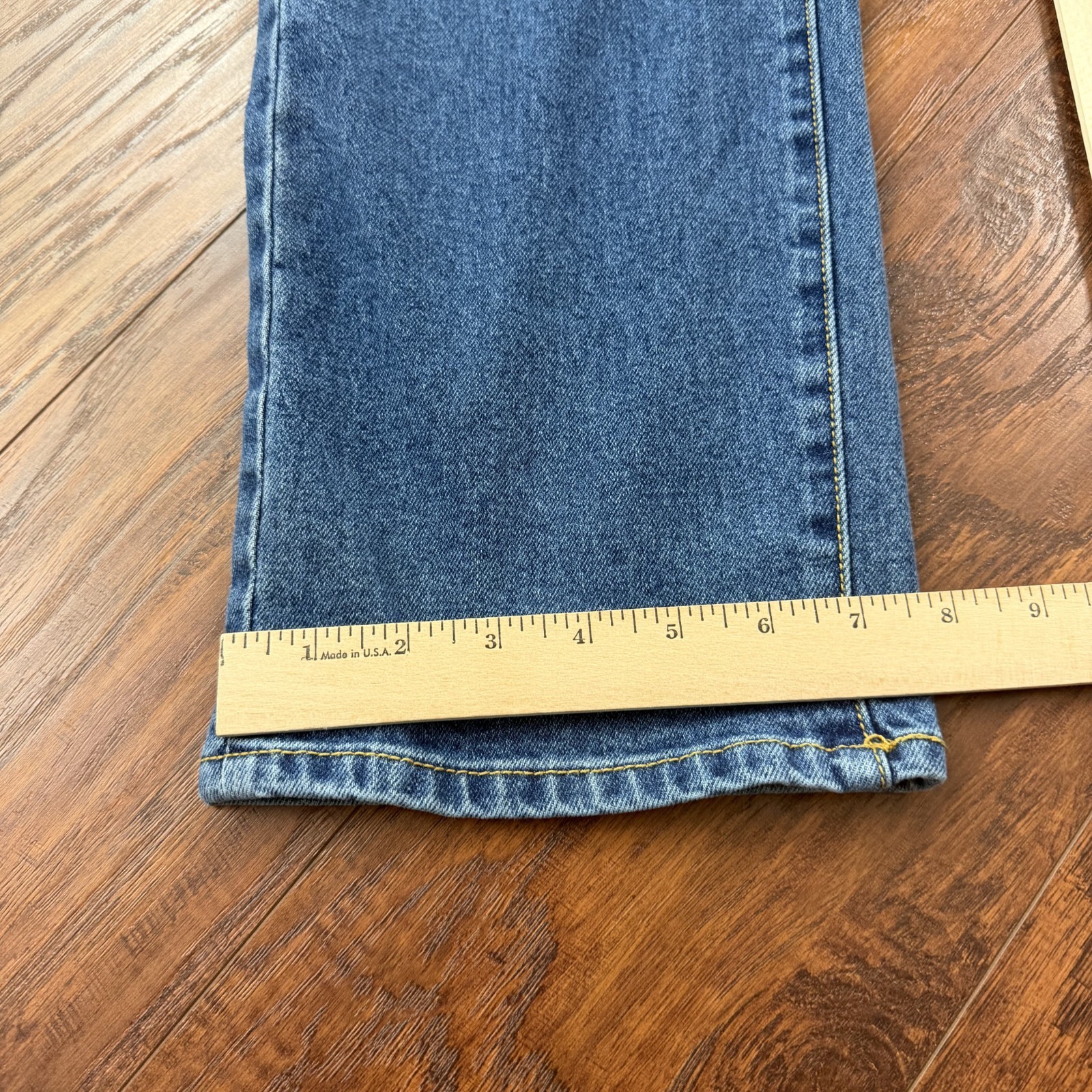 Katin Jeans Mens 34 Straight Mid Rise Medium Wash Denim Stretch Classic Ren 57