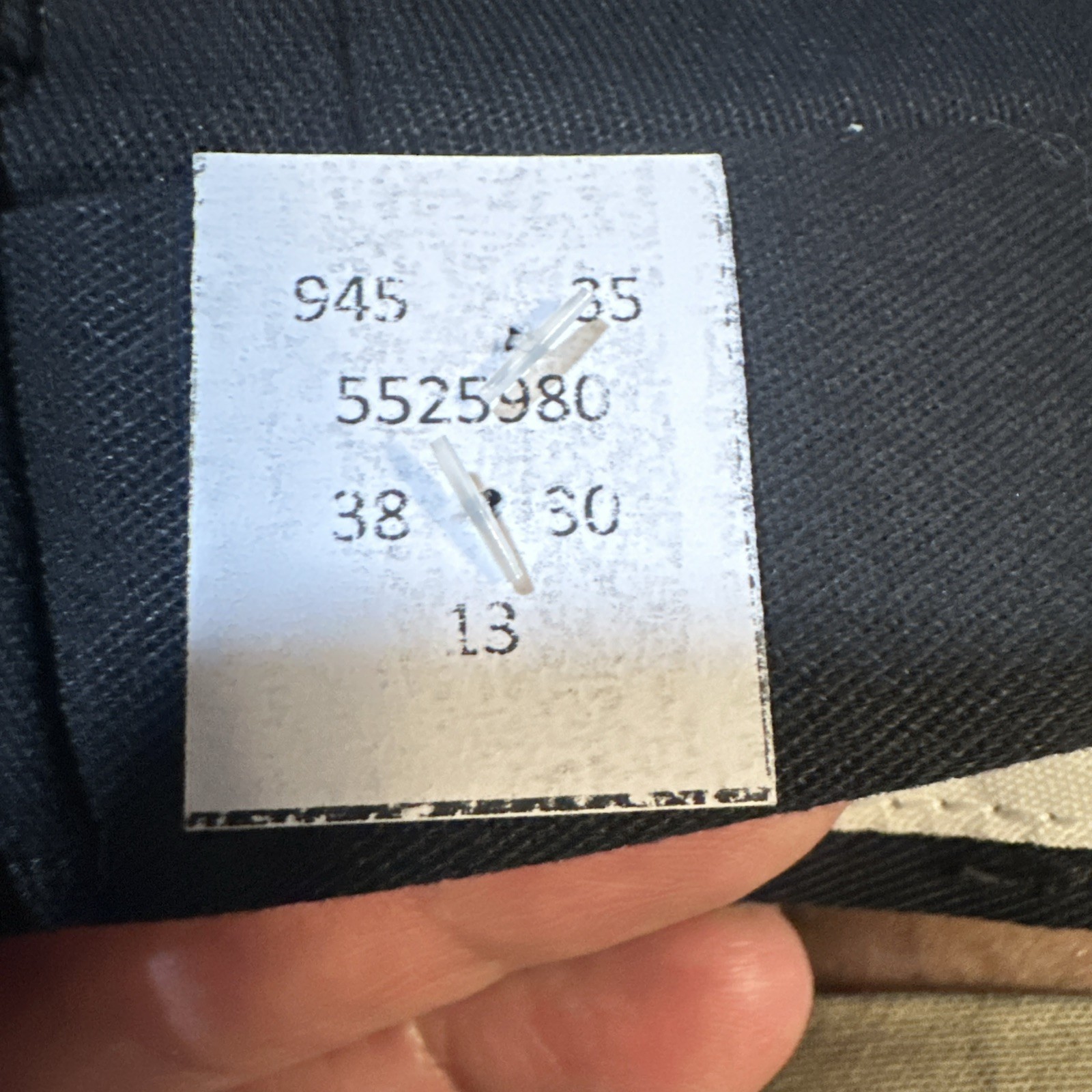 Lot 3 Cintas Comfort Flex Black Work Pants Size 38×30 #945-35 Very Comfortable