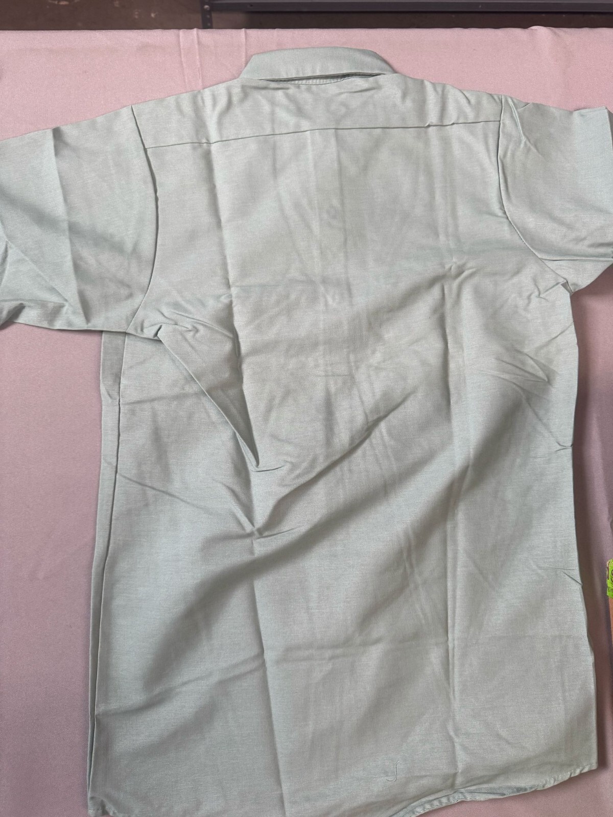 Red Kap Men’s Industrial Work Shirt, Regular Fit, Short Sleeve, Light Green