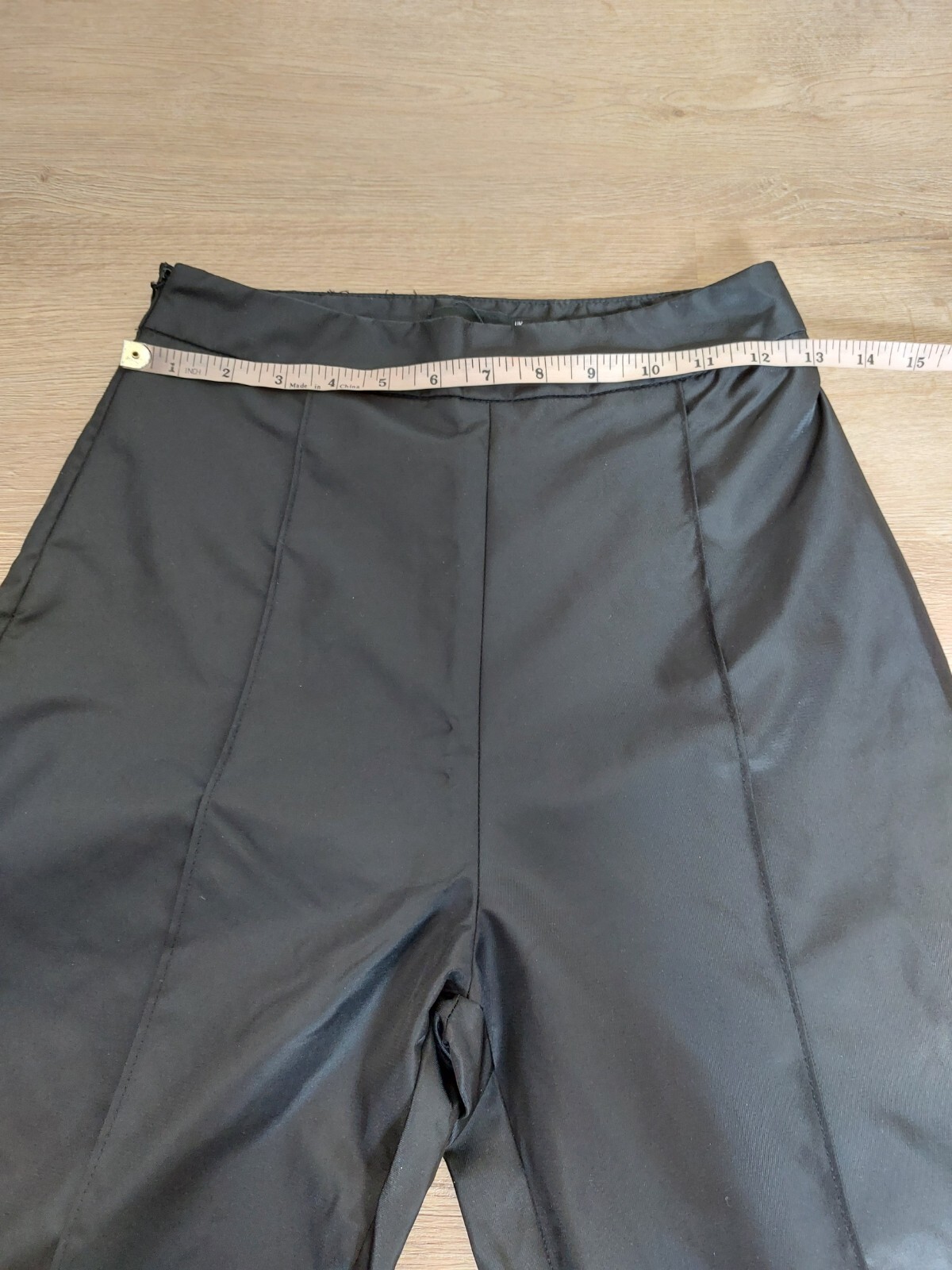 NEW/PRETTY LITTLE THING/WOMEN’S/SZ.0/BLACK/100%POLYAMIDE/HI RISE/WIDE LEG/