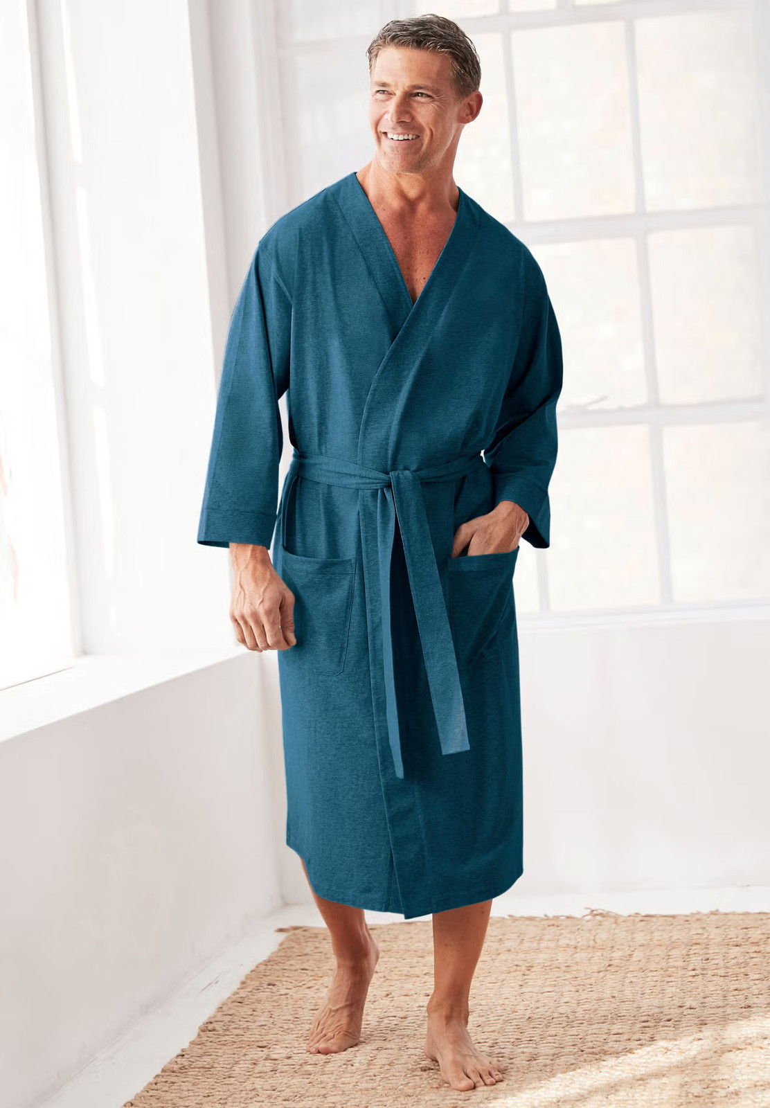 KingSize Men’s Big & Tall Cotton Jersey Robe