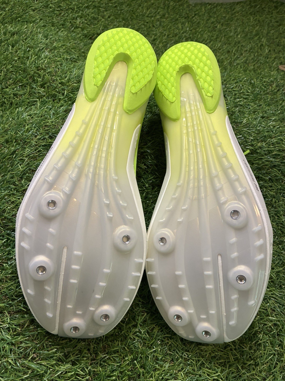 adidas Adizero Ambition Track Spikes Volt Black Men’s 12 New Tags Tool