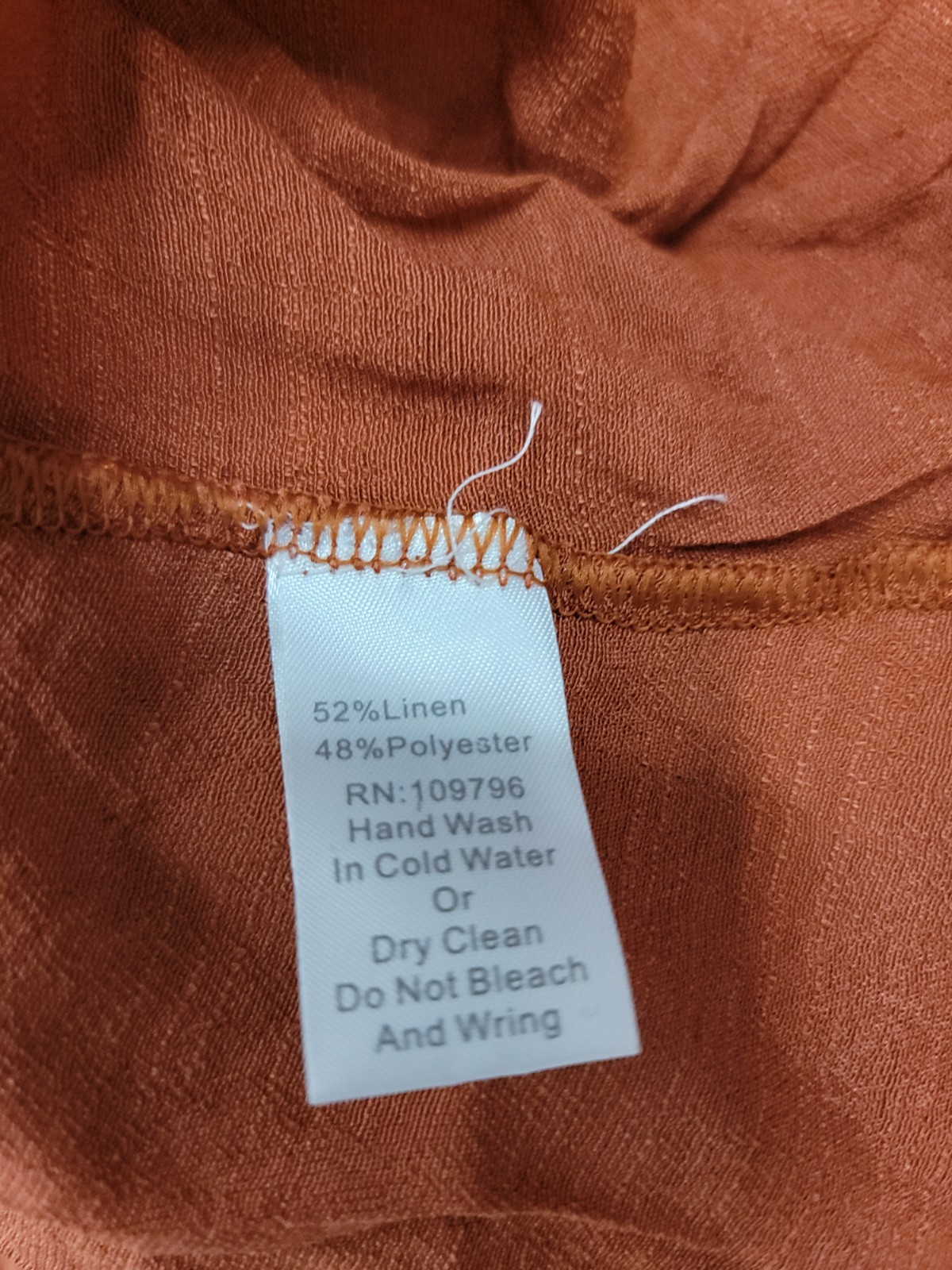 NWT Pretty Angel Top Sz Medium Lace Overlaid Semi Sheer Orange Rust Boho Sheer
