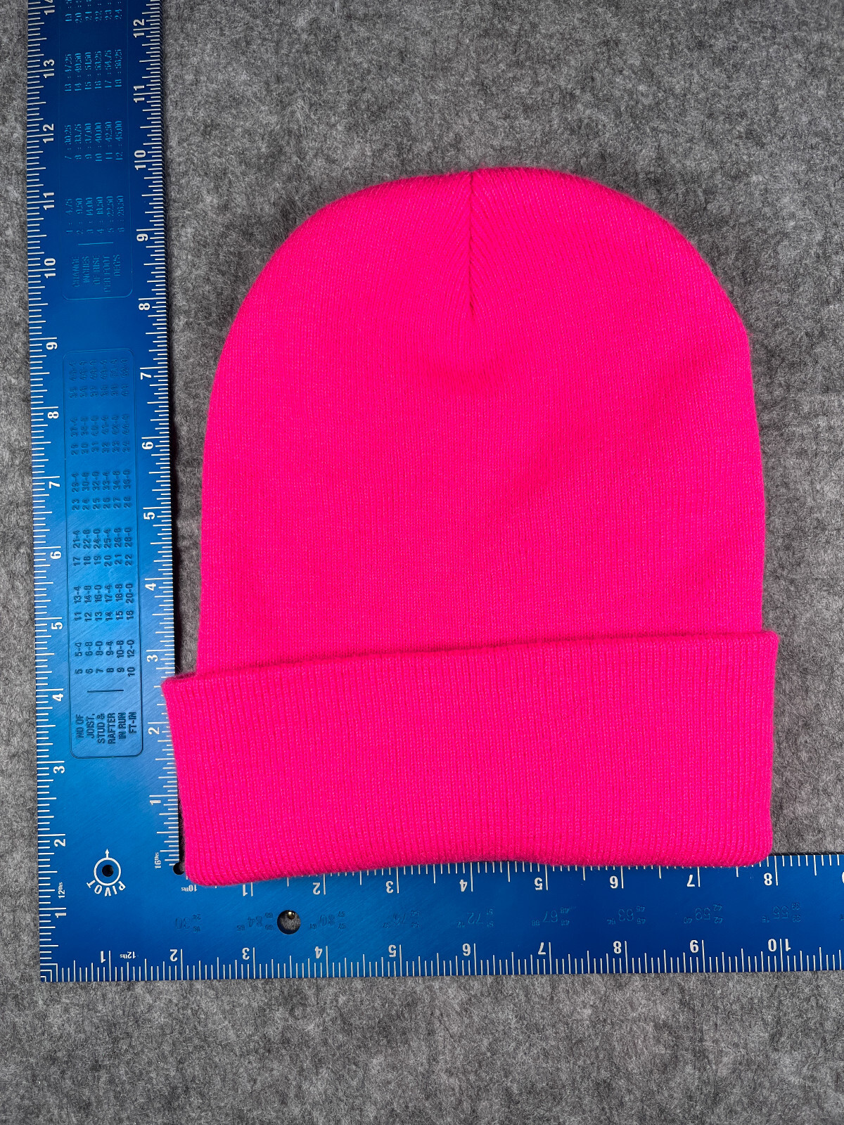 Gelante Beanie Toque Adult One Size Neon Pink Knit 100% Acrylic Ski Outdoors