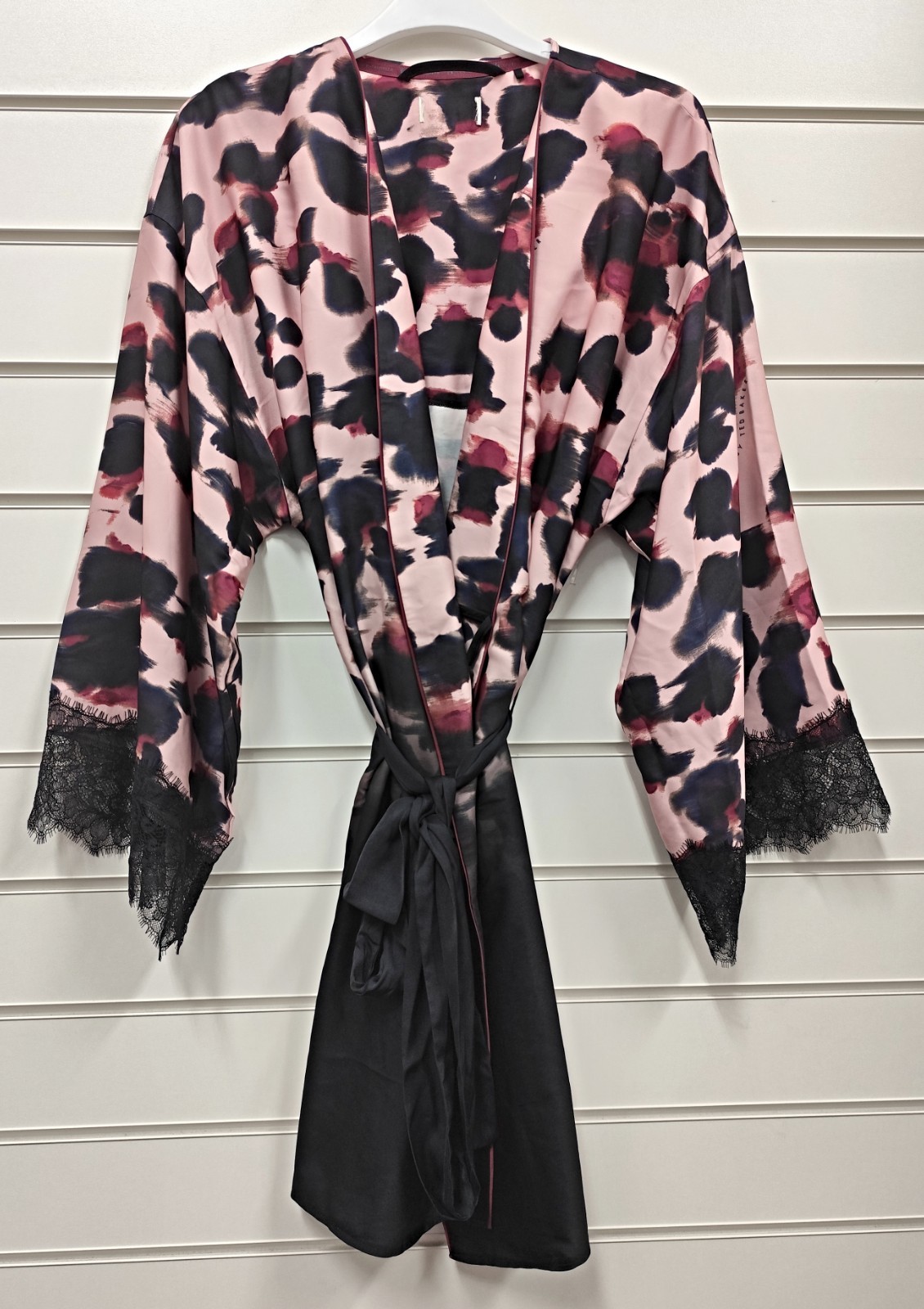 TED BAKER LADIES QUALITY SATIN DRESSING GOWN ROBE UK SIZE 12/14