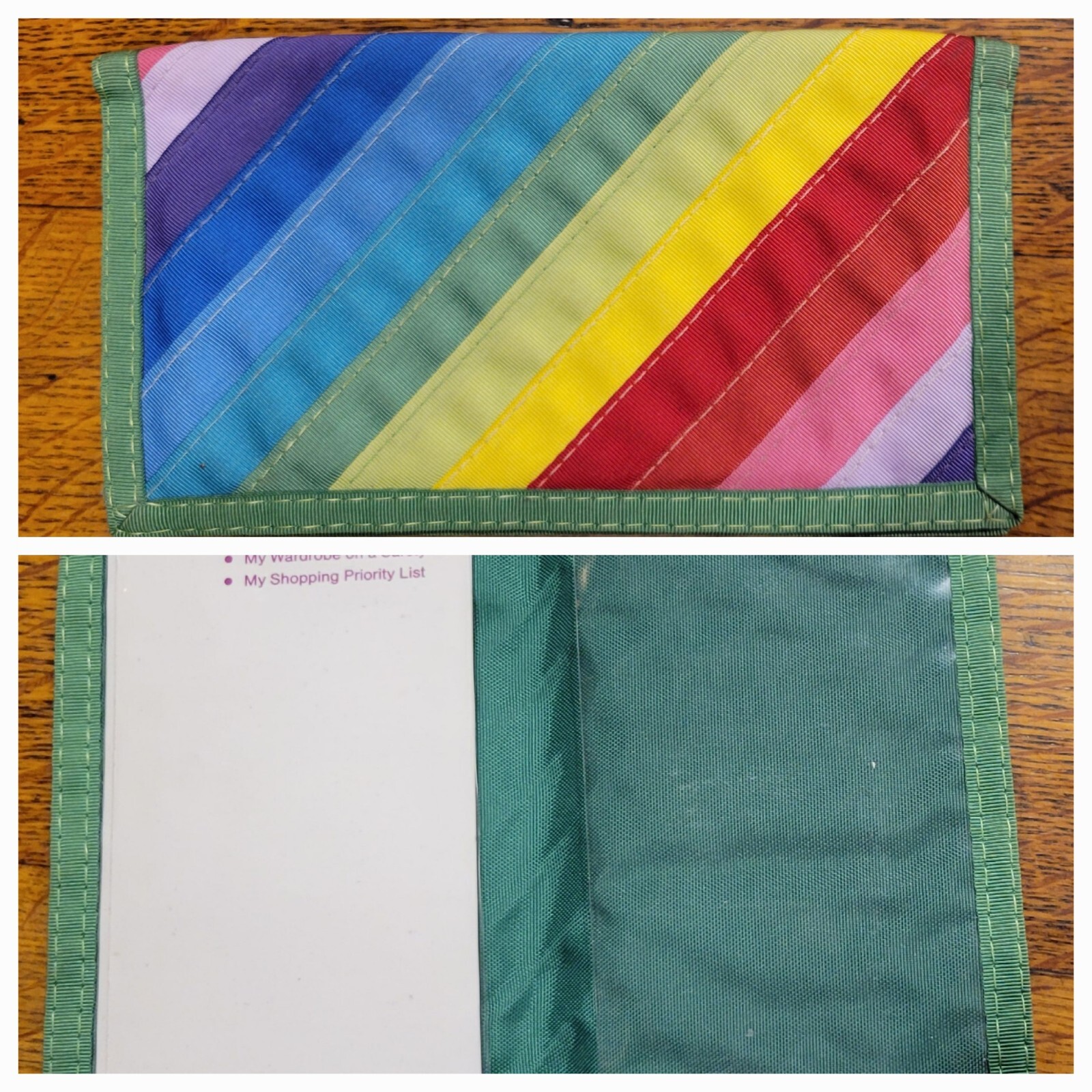Vintage Carole Jackson Color Me Beautiful Rainbow LGBTQ Clutch Notes Coupon List