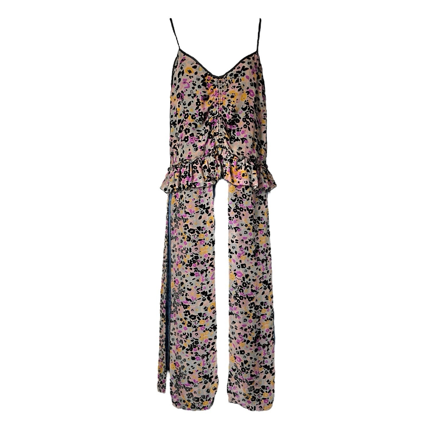 See By Chloe Silk Devoré Velvet Cami Top – FR34