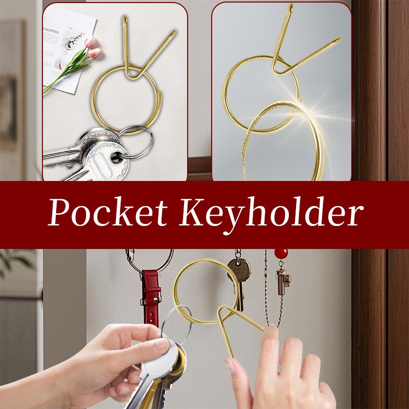 Portable Hangable Durable Key-Organizing Sturdy Carry-Convenient Pocket Key Clip